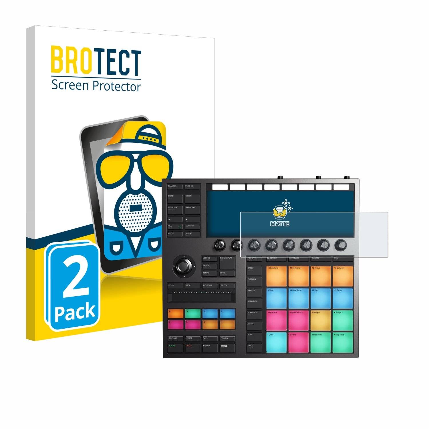 2x BROTECT Entspiegelungs-Folie für Native Instruments Maschine
