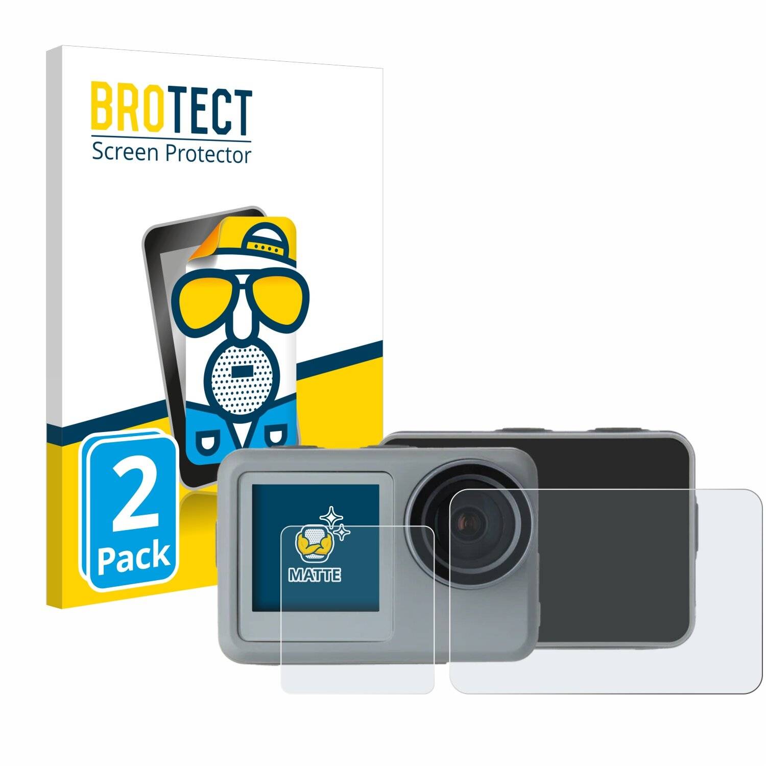 2x BROTECT Entspiegelungs-Folie für Rollei Actioncam 9s