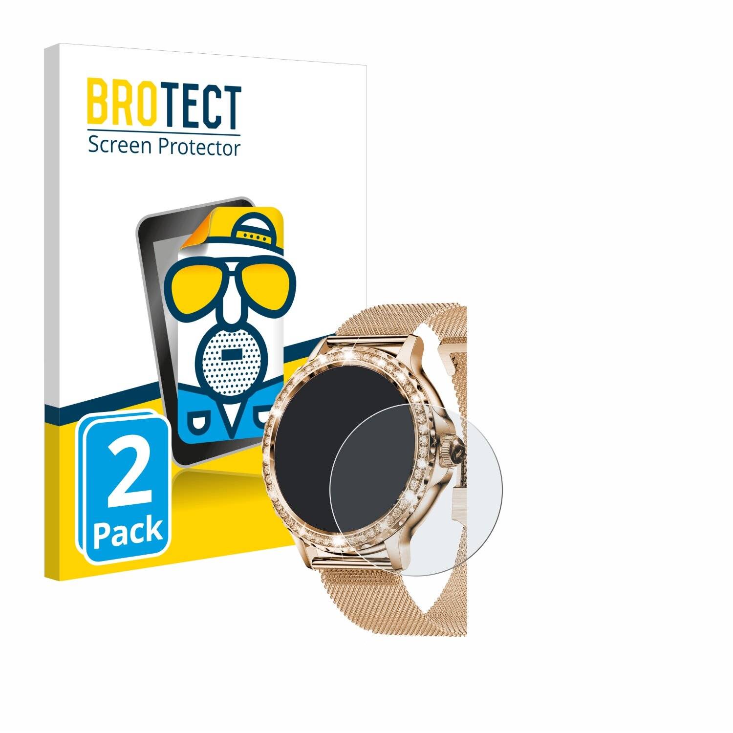 2x BROTECT Entspiegelungs-Folie für walkbee Smartwatch 1.3