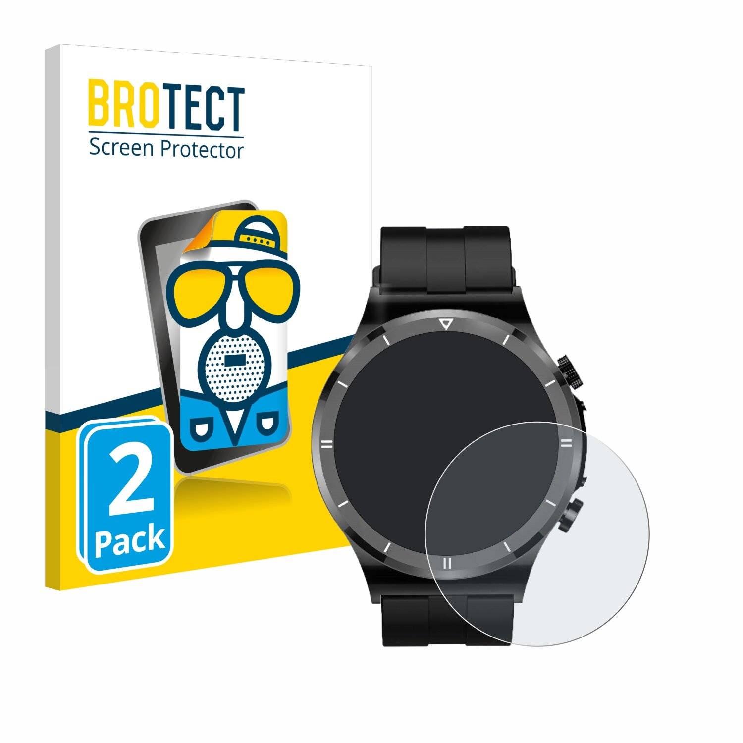 2x BROTECT Entspiegelungs-Folie für Sanorum Smartwatch