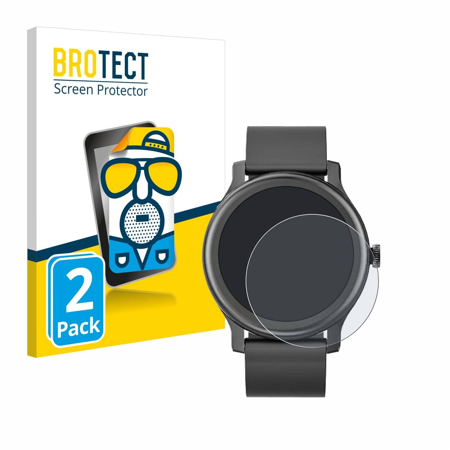 2x BROTECT Entspiegelungs-Folie für Loyaa Smartwatch