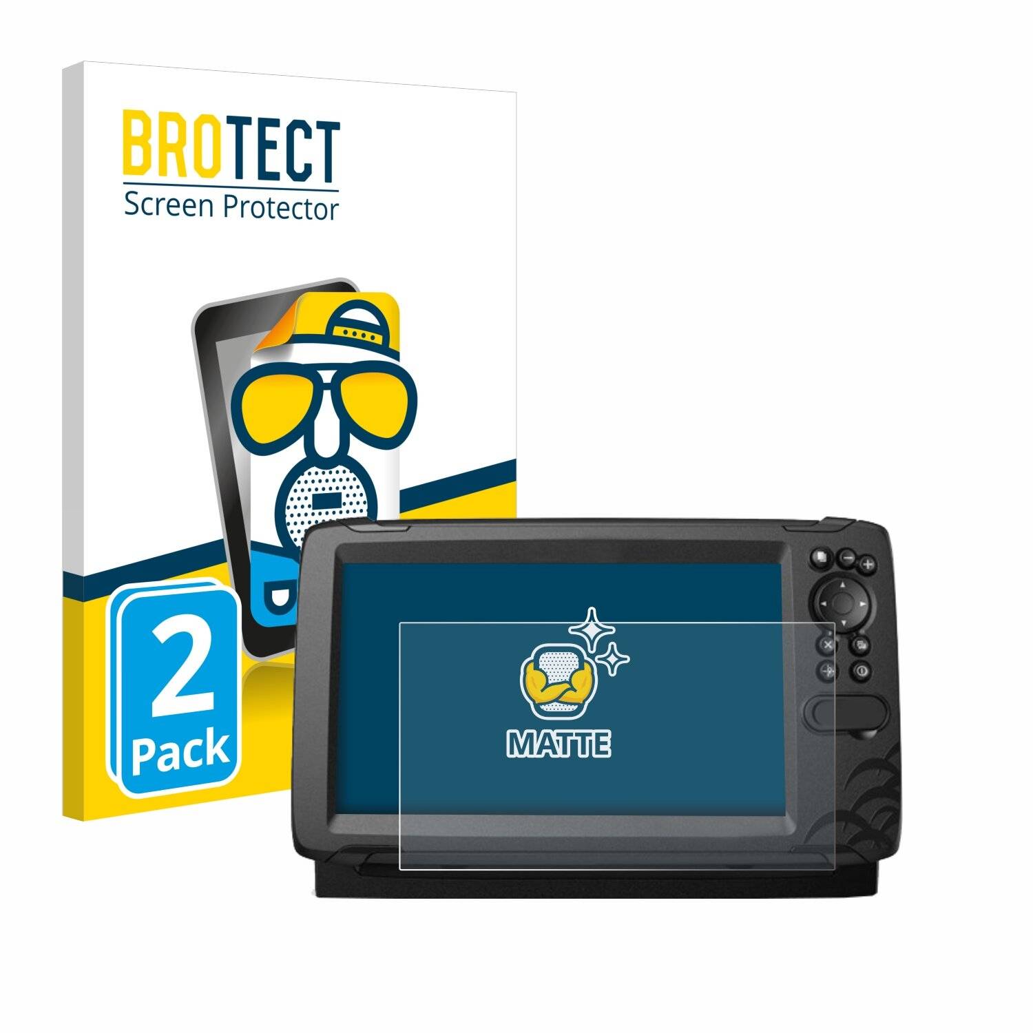 2x BROTECT Entspiegelungs-Folie für Lowrance HOOK Reveal