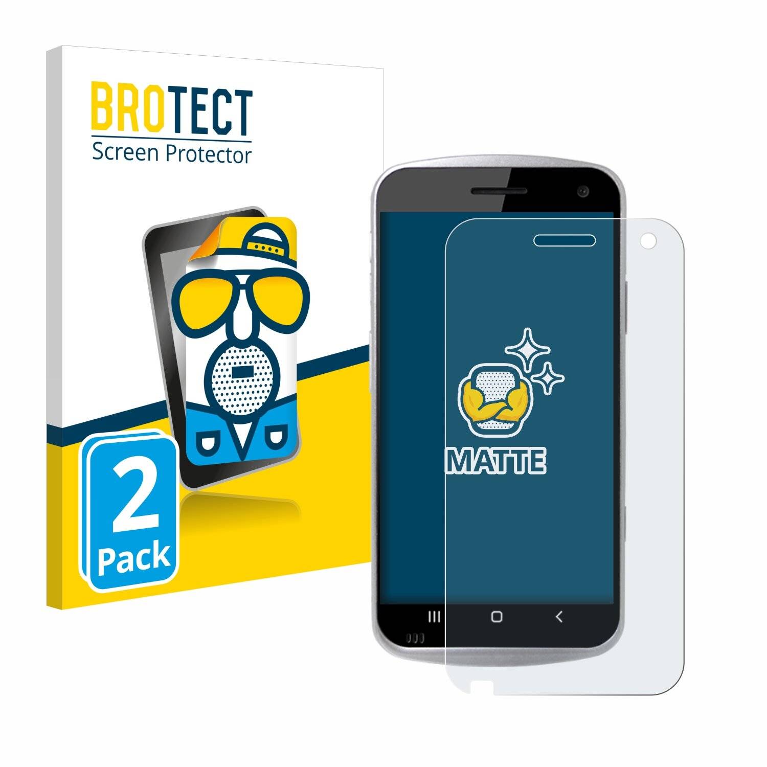 2x BROTECT Entspiegelungs-Folie für Point Mobile