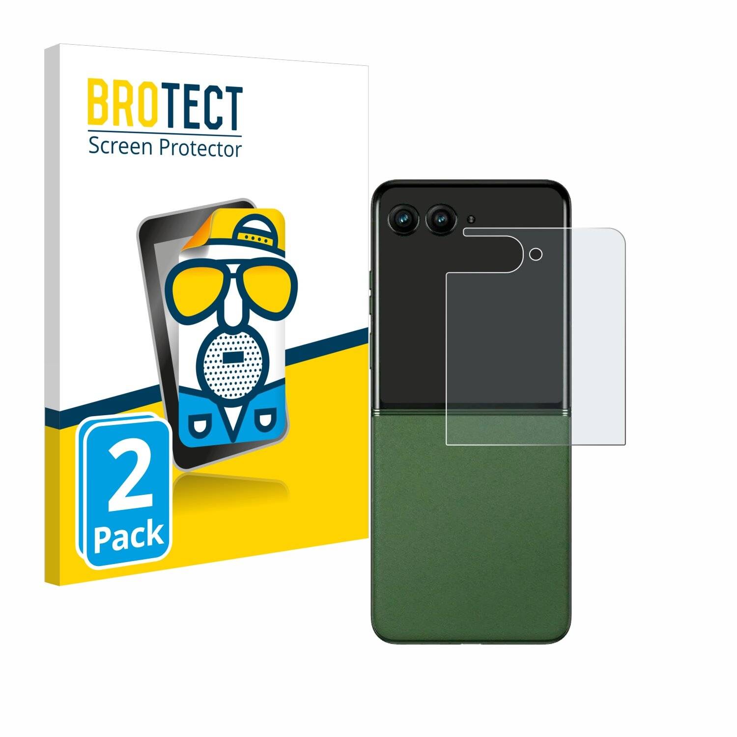 2x BROTECT Entspiegelungs-Folie für Motorola Razr 50 Ultra (Hinteres