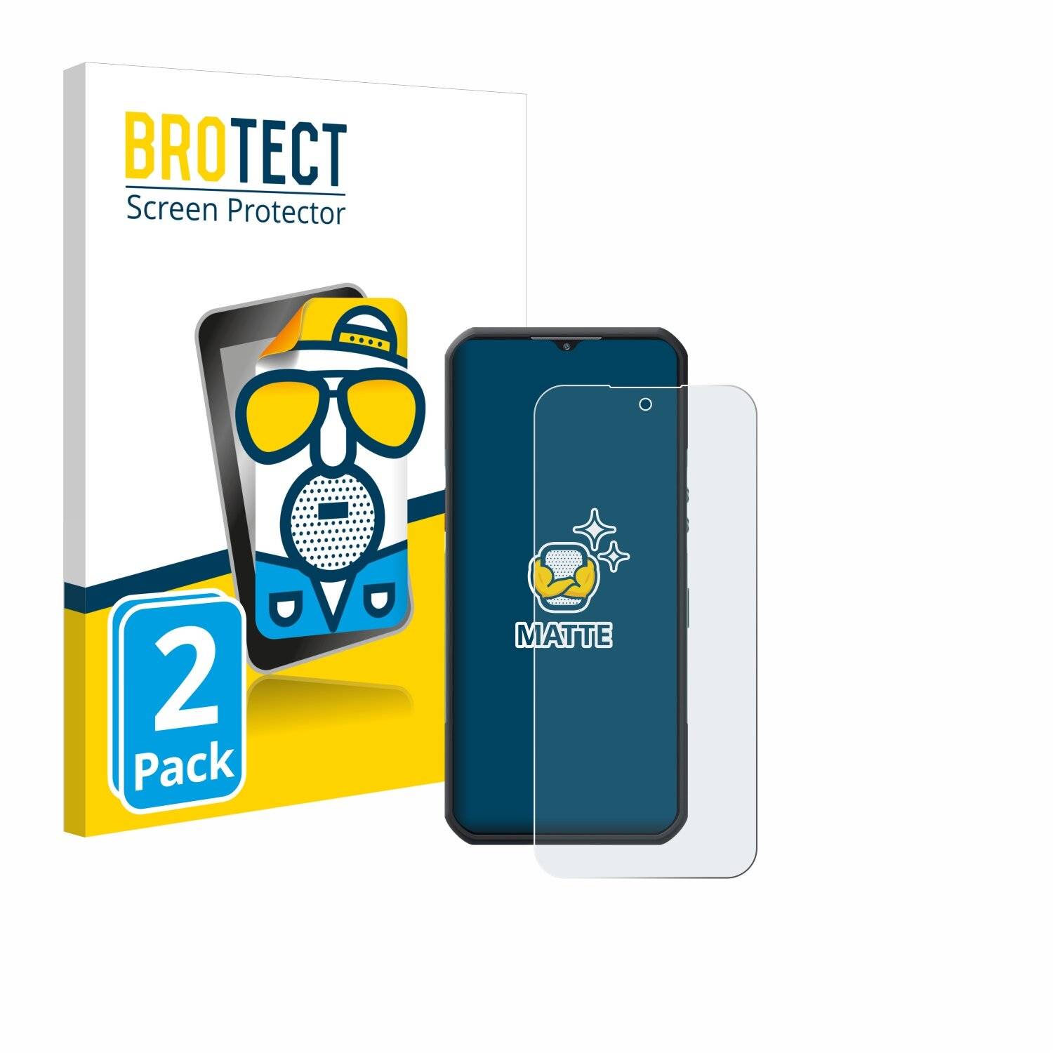 2x BROTECT Entspiegelungs-Folie für Oukitel WP35
