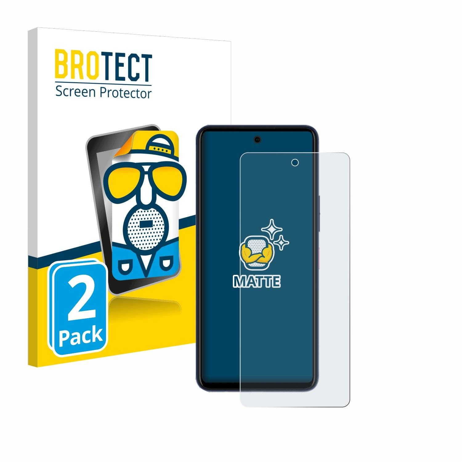 2x BROTECT Entspiegelungs-Folie für Telekom T Phone 2