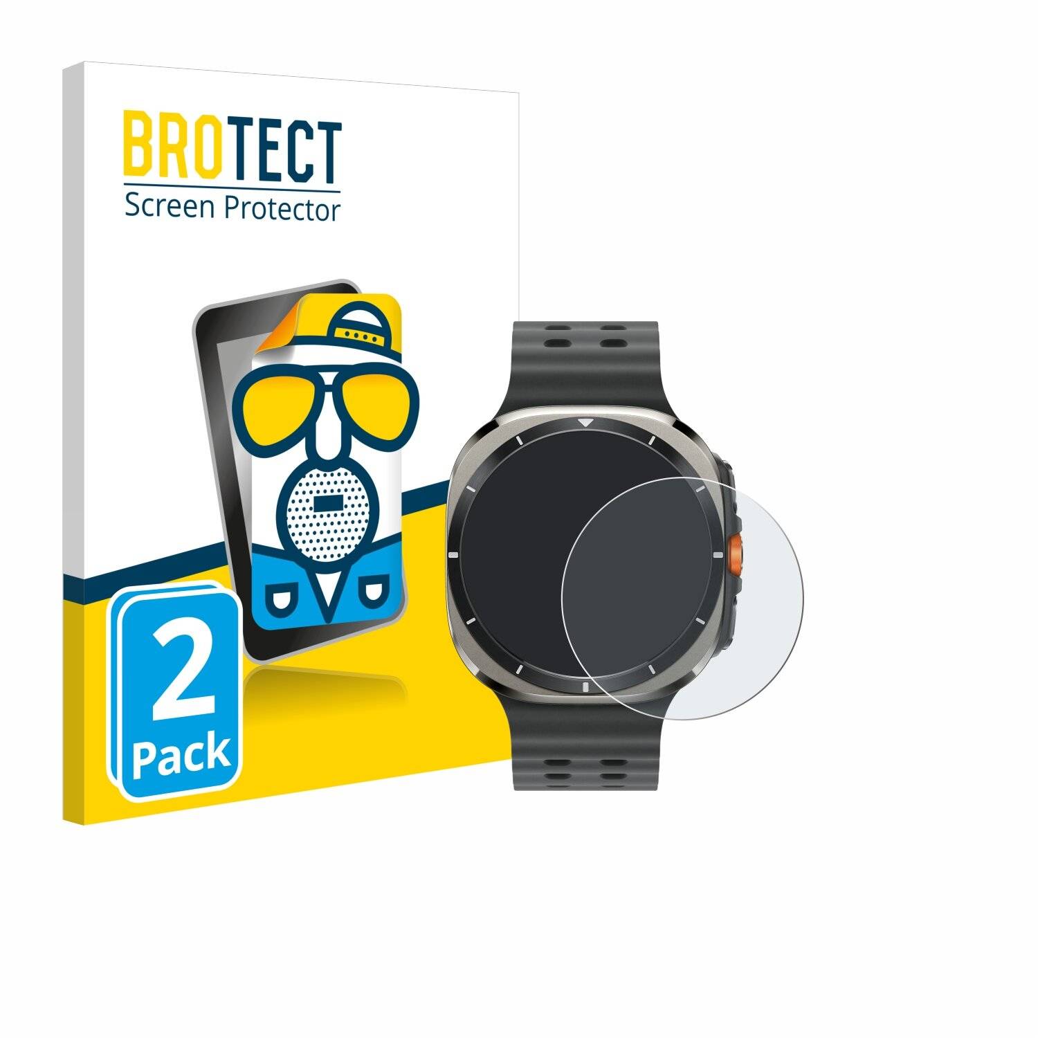2x BROTECT Entspiegelungs-Folie für Samsung Galaxy Watch Ultra (47