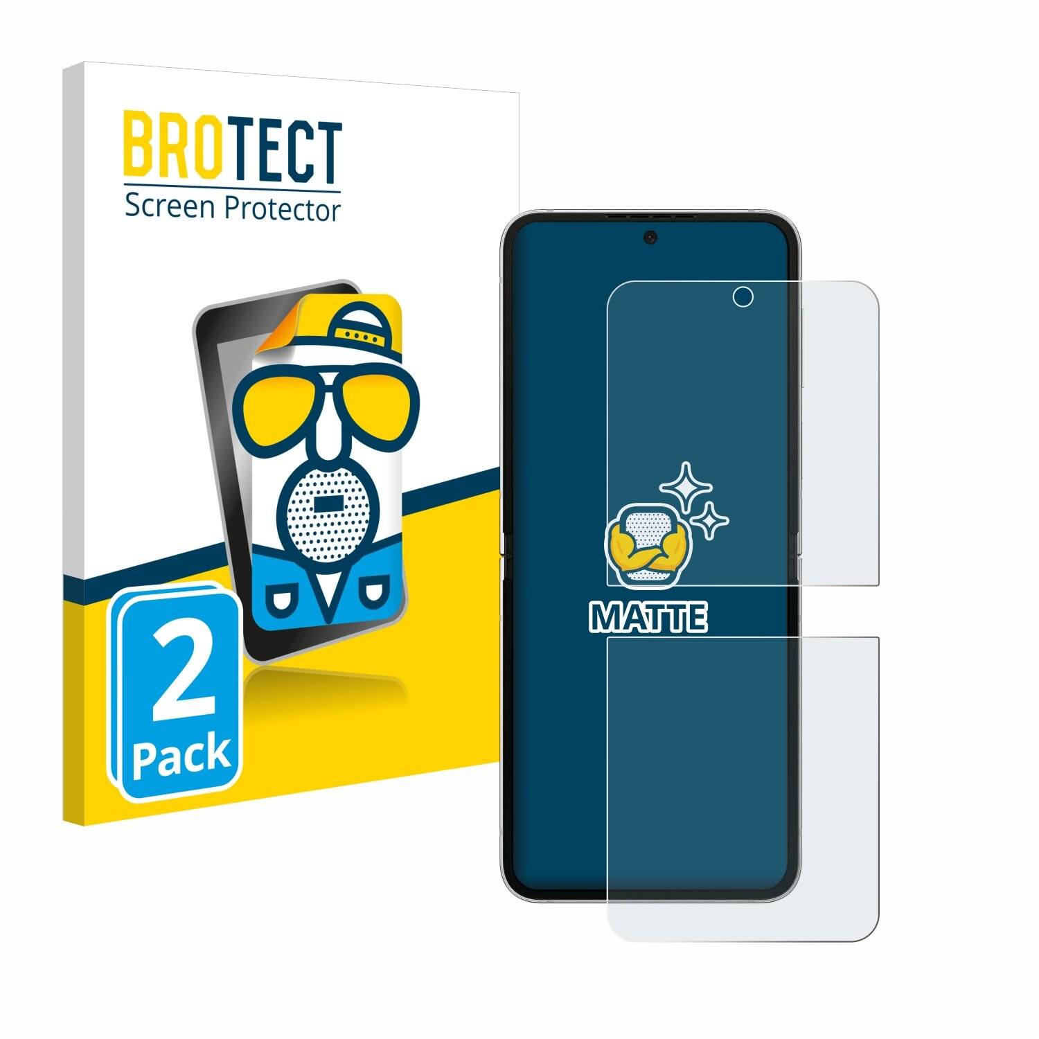 2x BROTECT Entspiegelungs-Folie für Samsung Galaxy Z