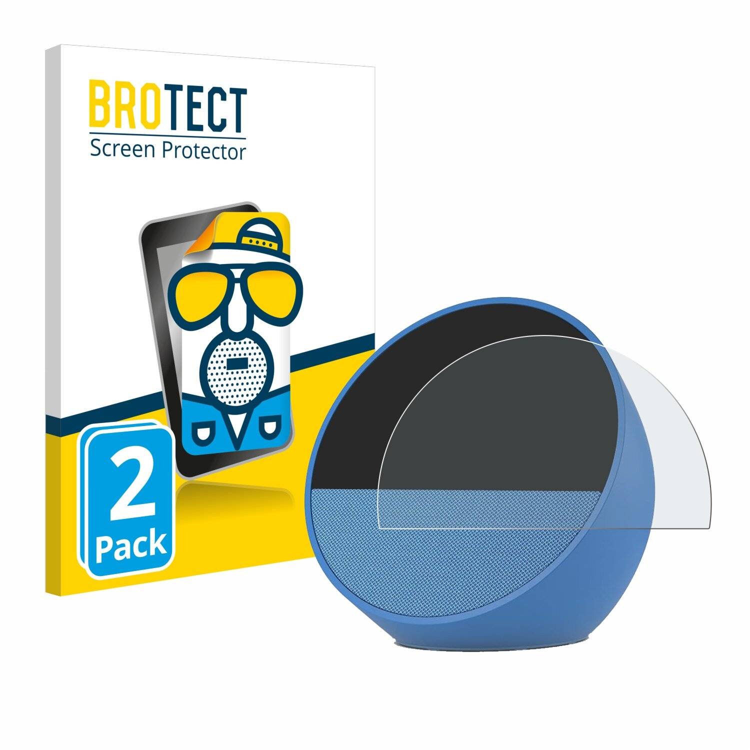 2x BROTECT Entspiegelungs-Folie für Amazon Echo Spot