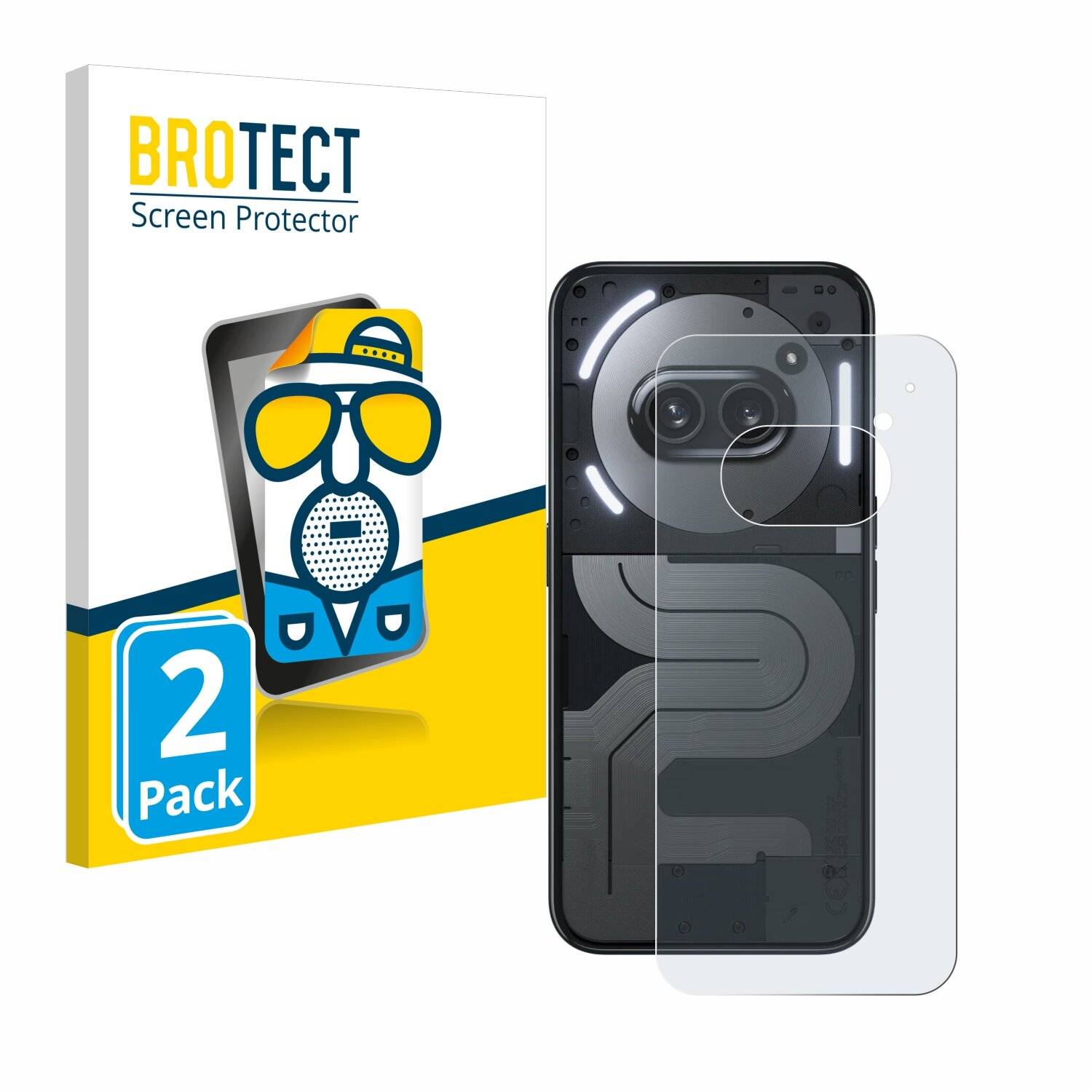 2x BROTECT Entspiegelungs-Folie für Nothing Phone (2a) Plus