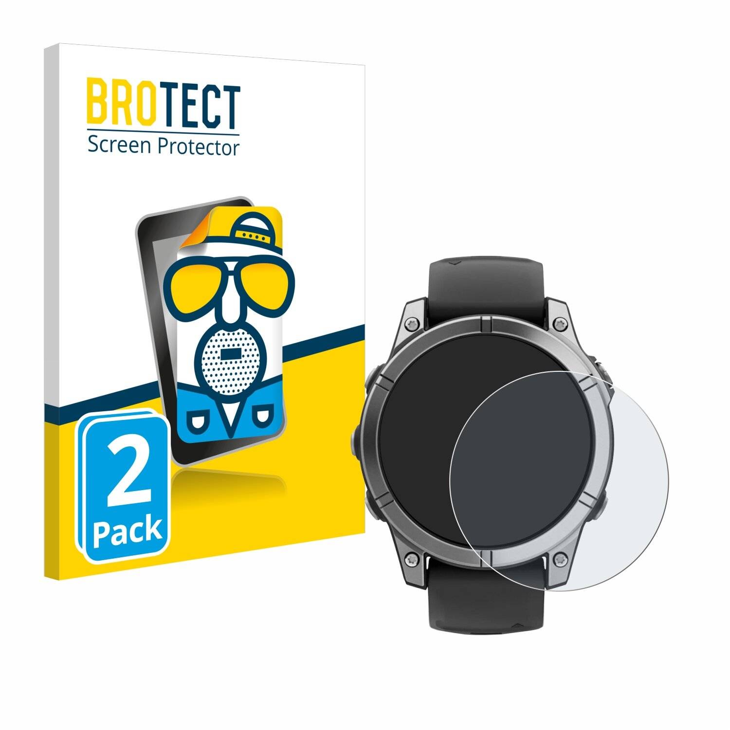 2x BROTECT Entspiegelungs-Folie für Garmin Fenix