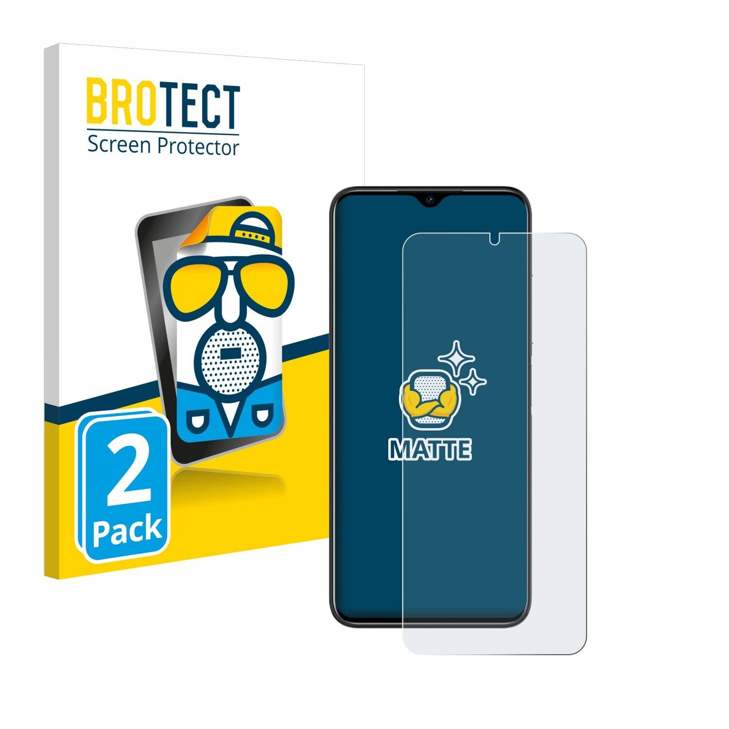 2x BROTECT Entspiegelungs-Folie für Doogee N50