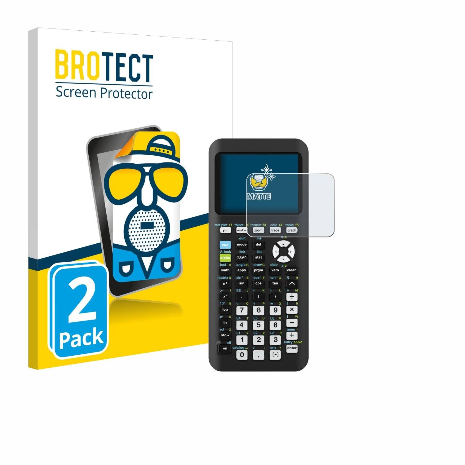 2x BROTECT Entspiegelungs-Folie für Texas Instruments TI-84 Plus CE-T