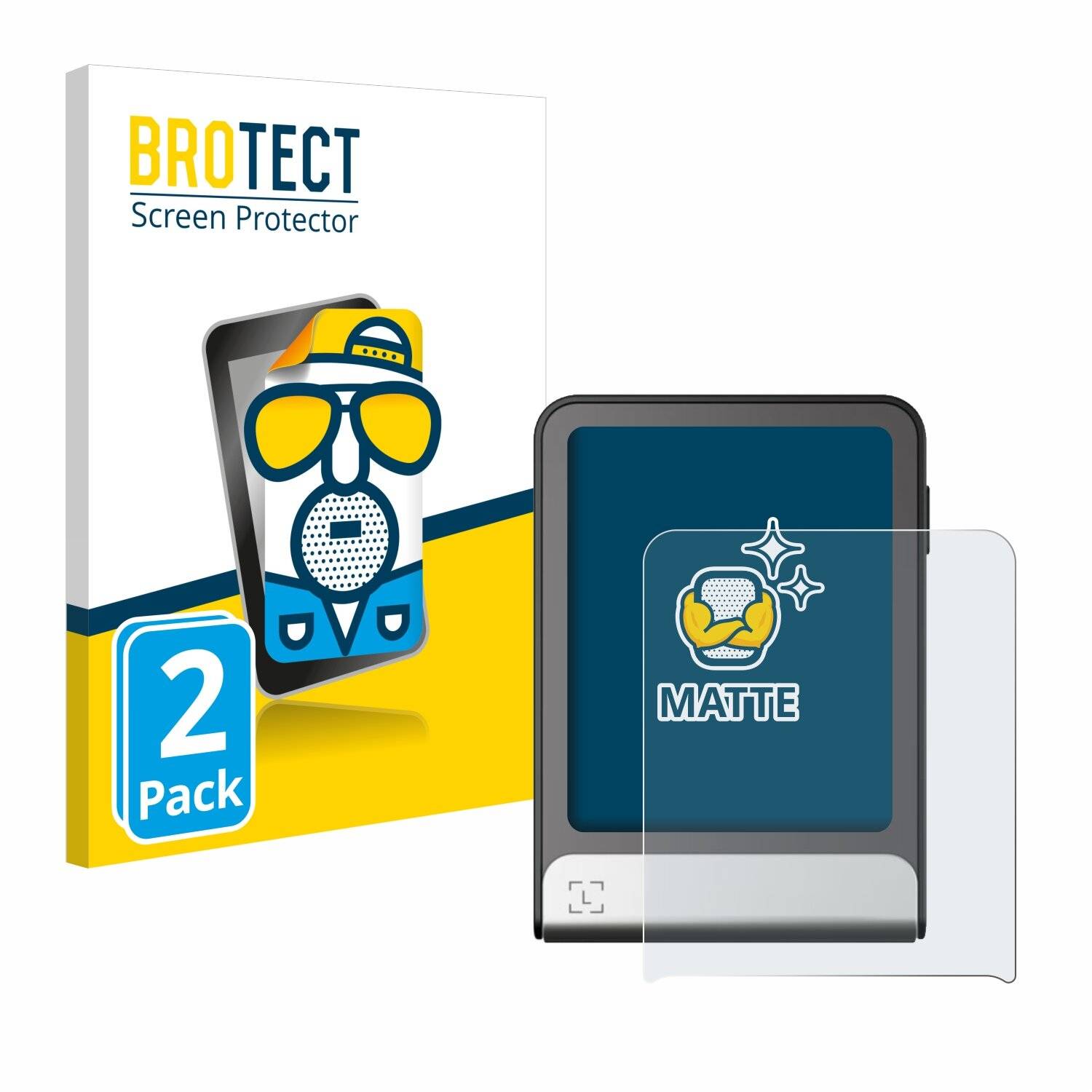 2x BROTECT Entspiegelungs-Folie für Ledger