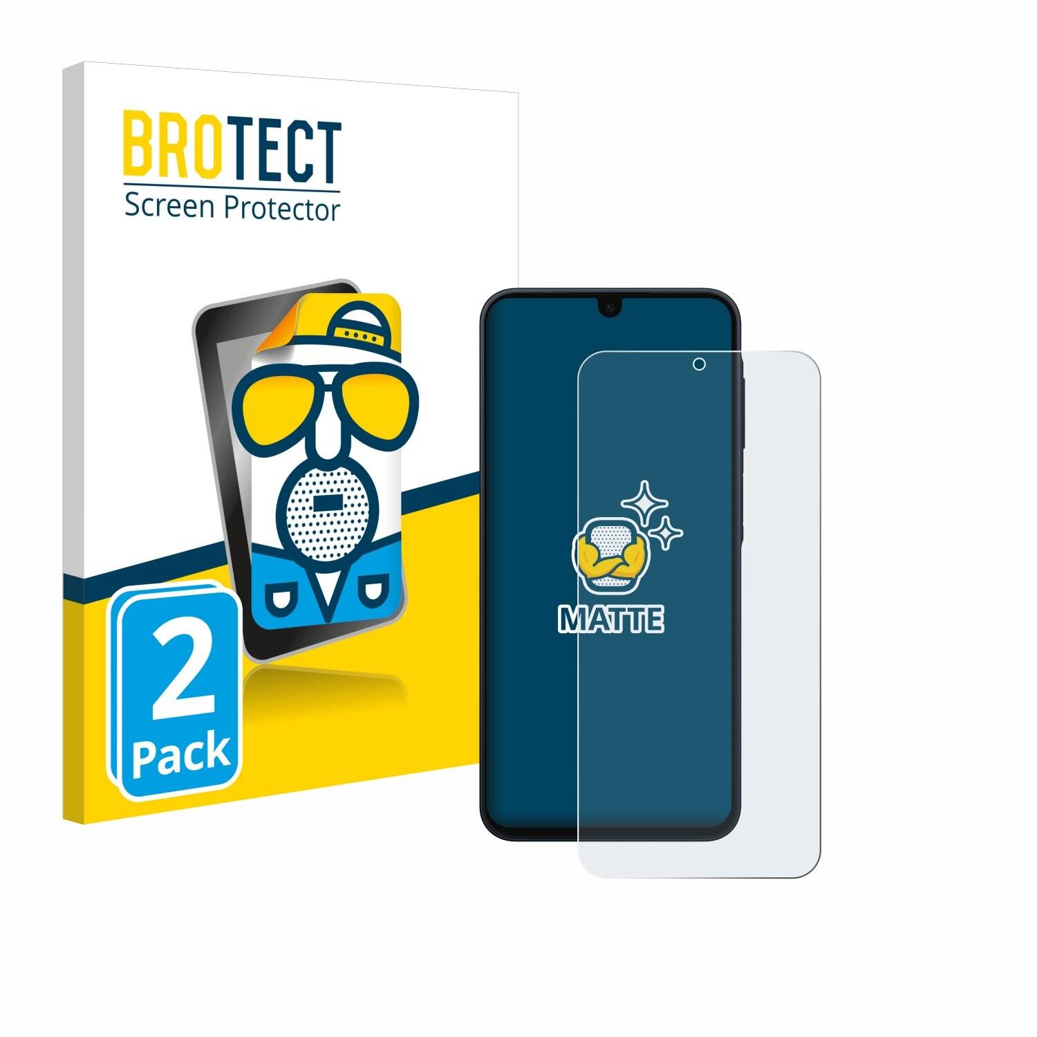 2x BROTECT Entspiegelungs-Folie für Samsung Galaxy A16