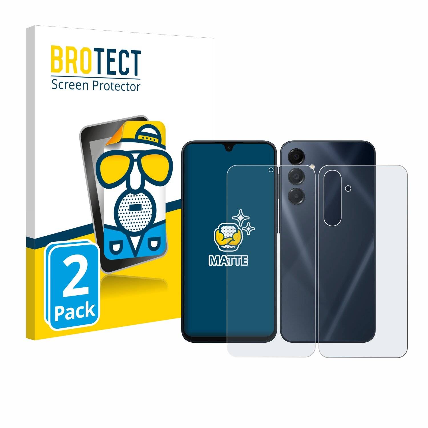 2x BROTECT Entspiegelungs-Folie für Samsung Galaxy A16 4G