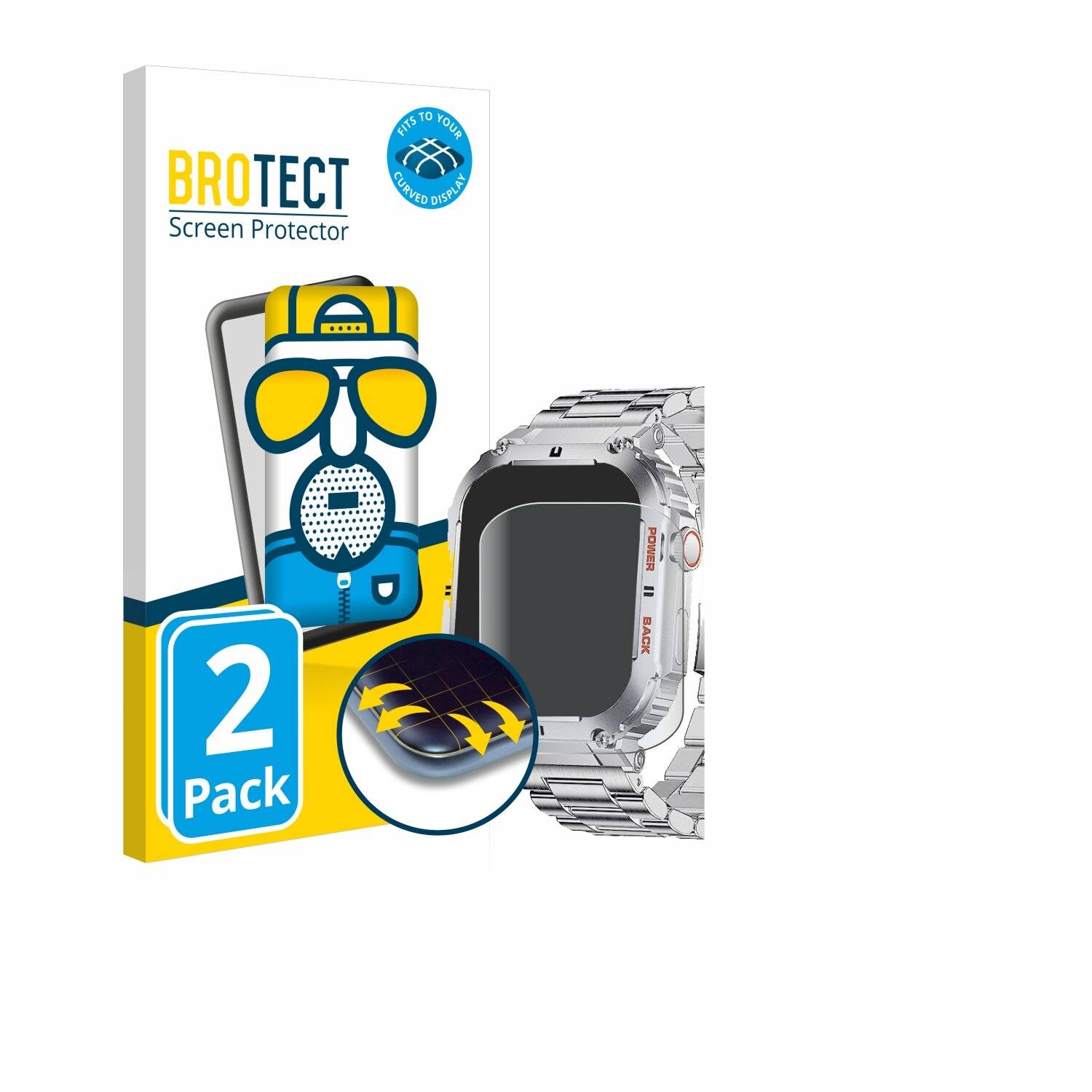 2x BROTECT Flex Matt Full-Screen Folie für LIGE K-57