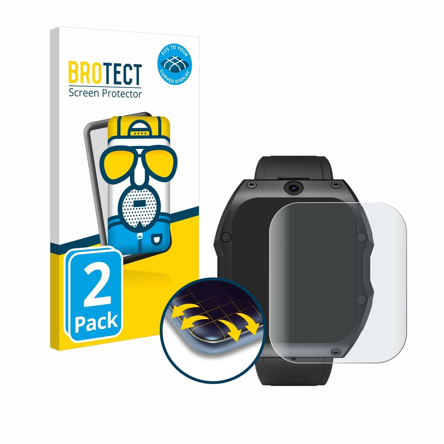 2x BROTECT Flex Matt Full-Screen Folie für Rogbid Model