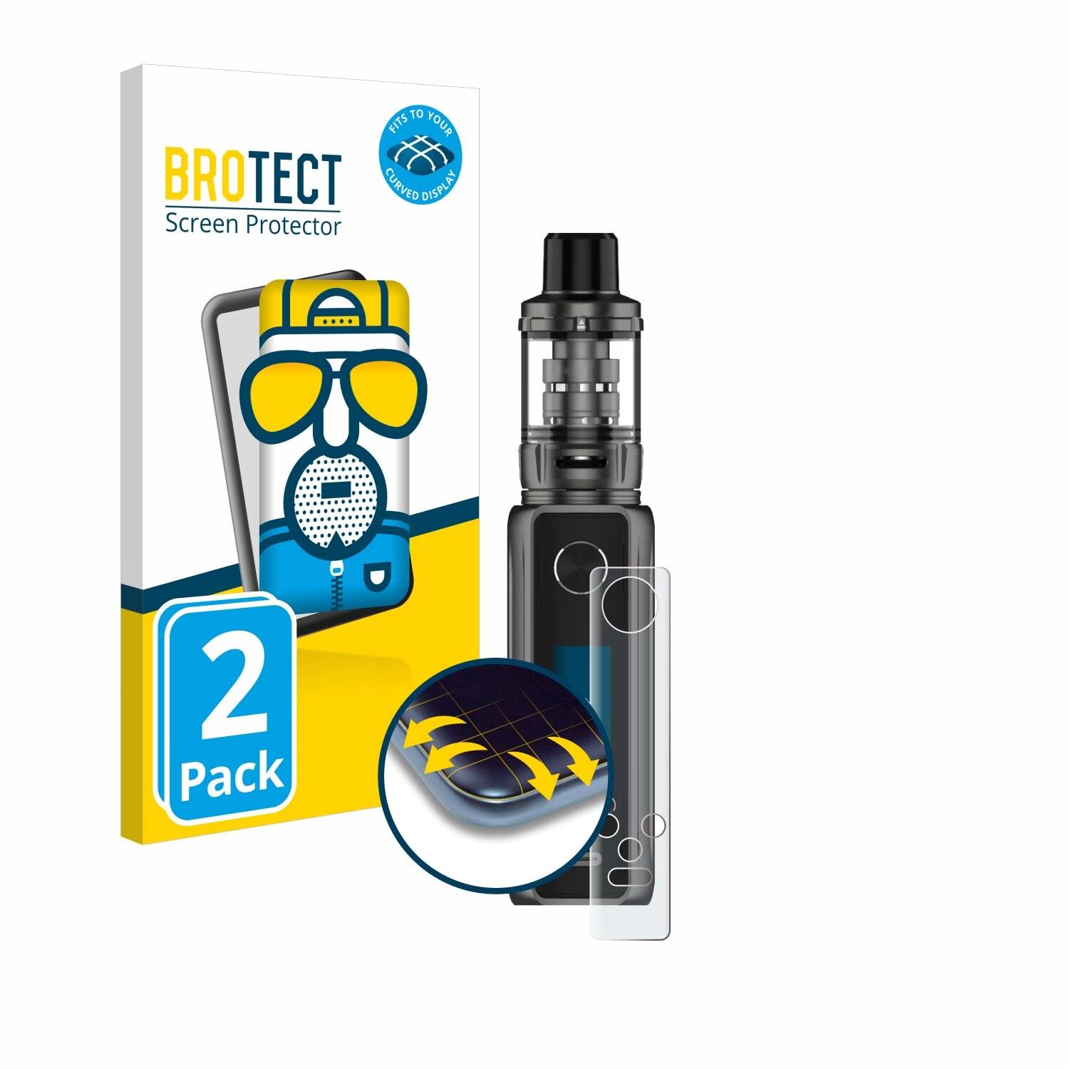 2x BROTECT Flex Matt Full-Screen Folie für Vaporesso Target 100