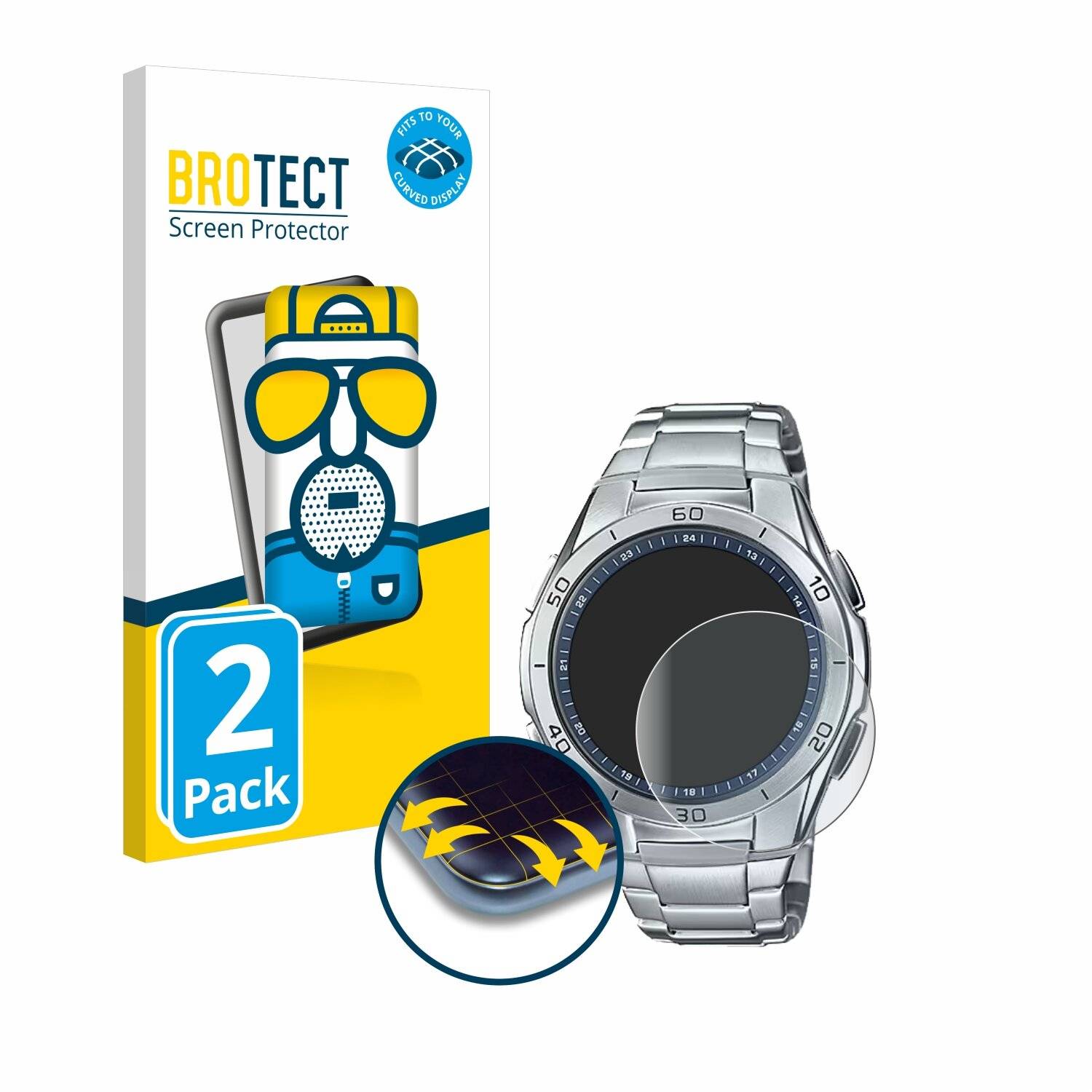 2x BROTECT Flex Matt Full-Screen Folie für Casio