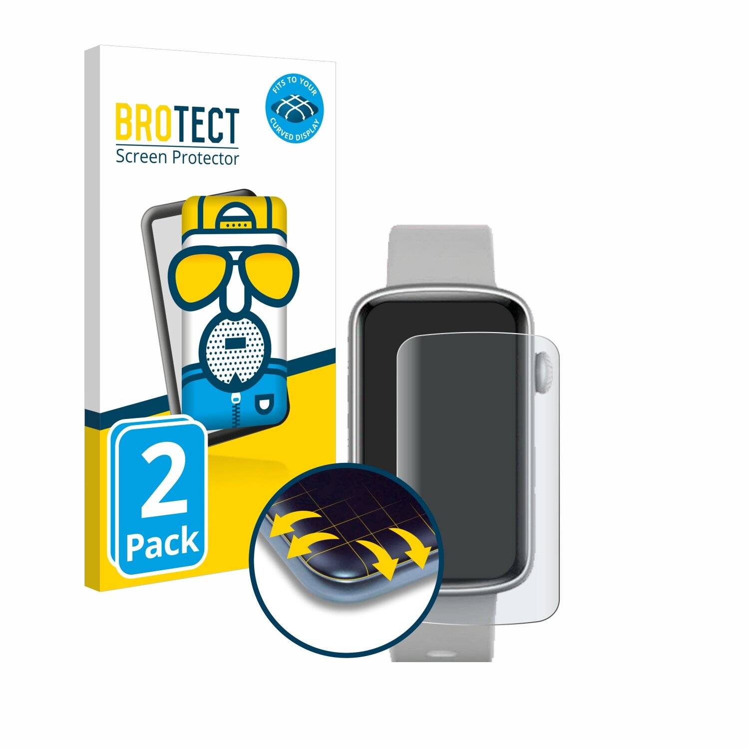 2x BROTECT Flex Matt Full-Screen Folie für SHANG WING L2