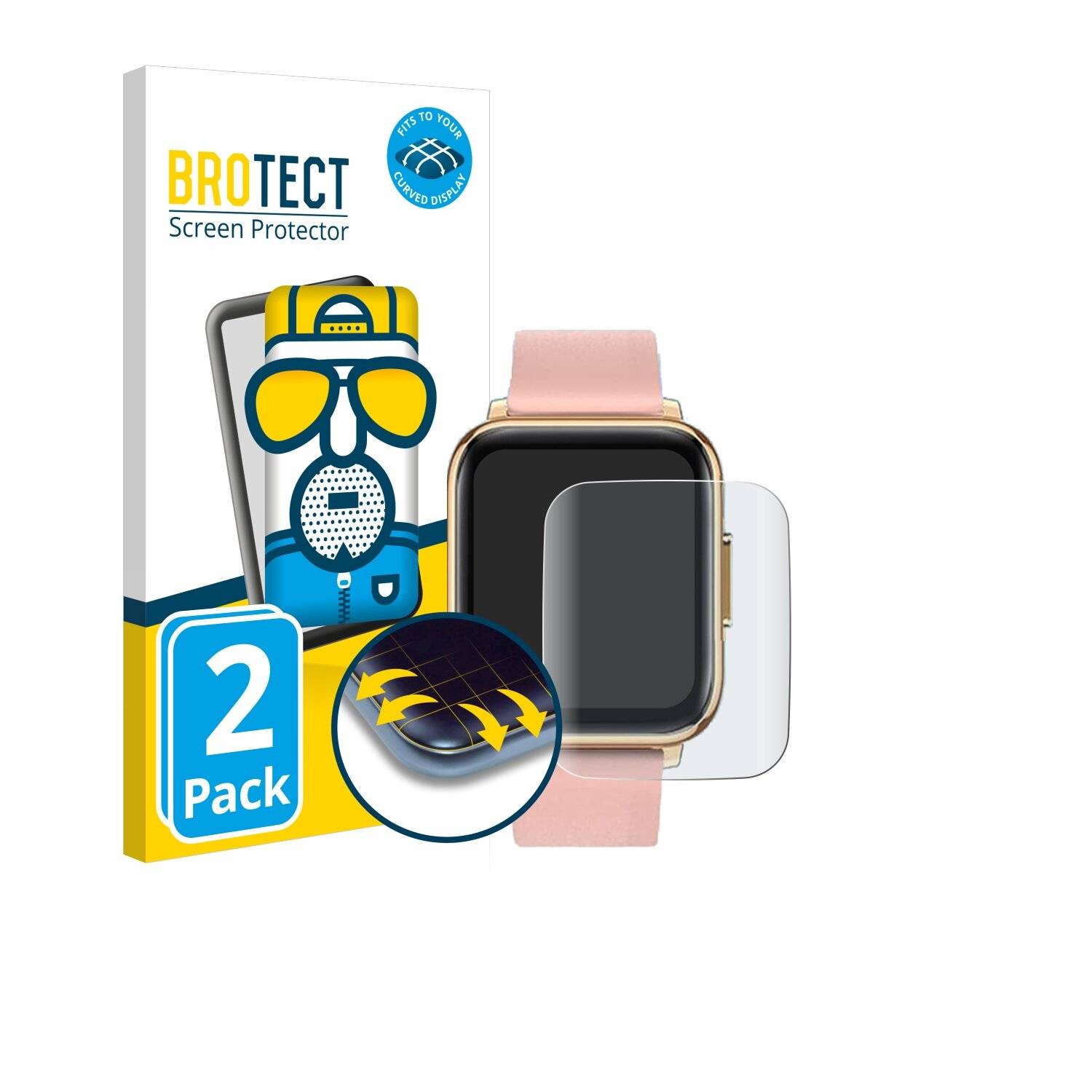 2x BROTECT Flex Matt Full-Screen Folie für FMK IP68