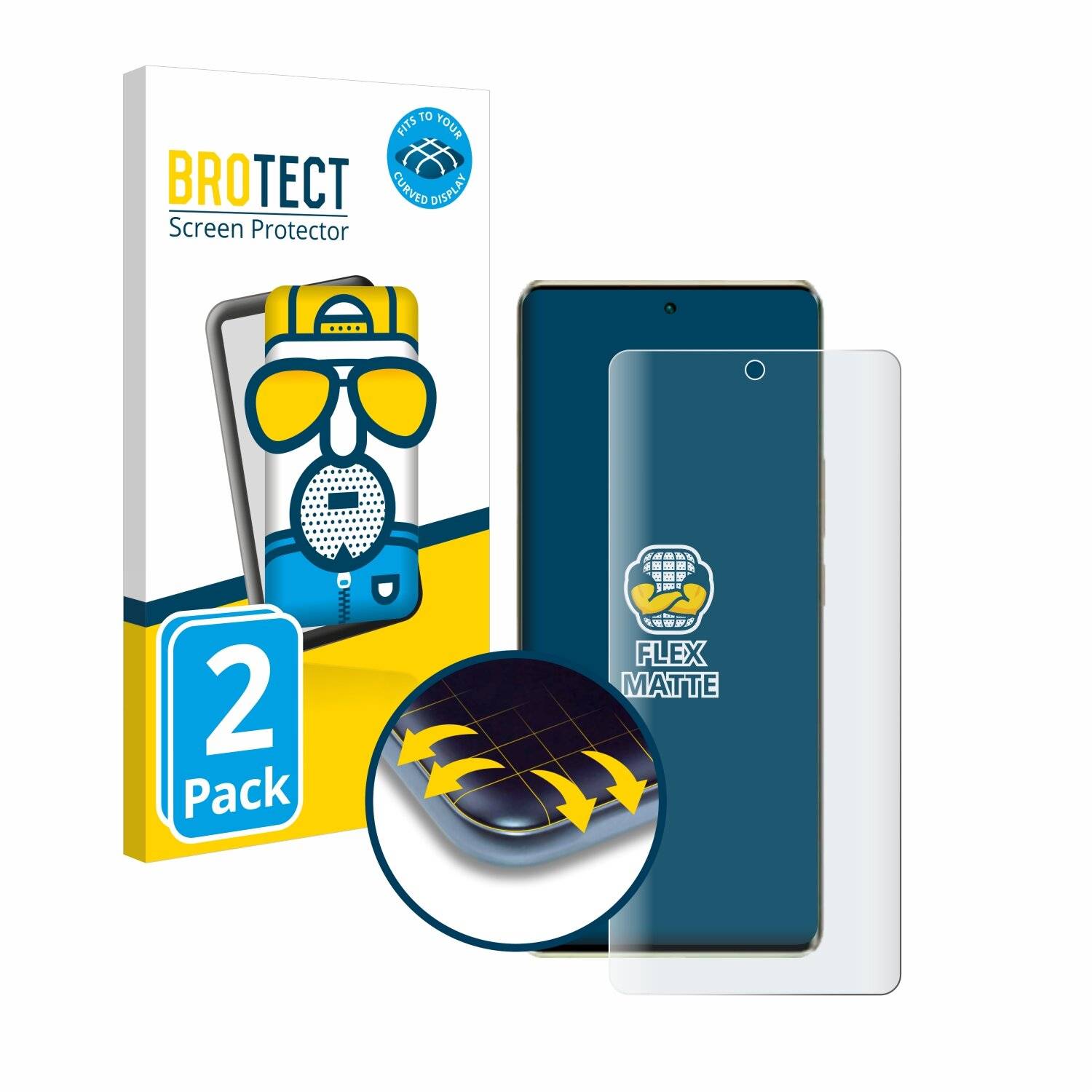 2x BROTECT Flex Matt Full-Screen Folie für Infinix Zero 30