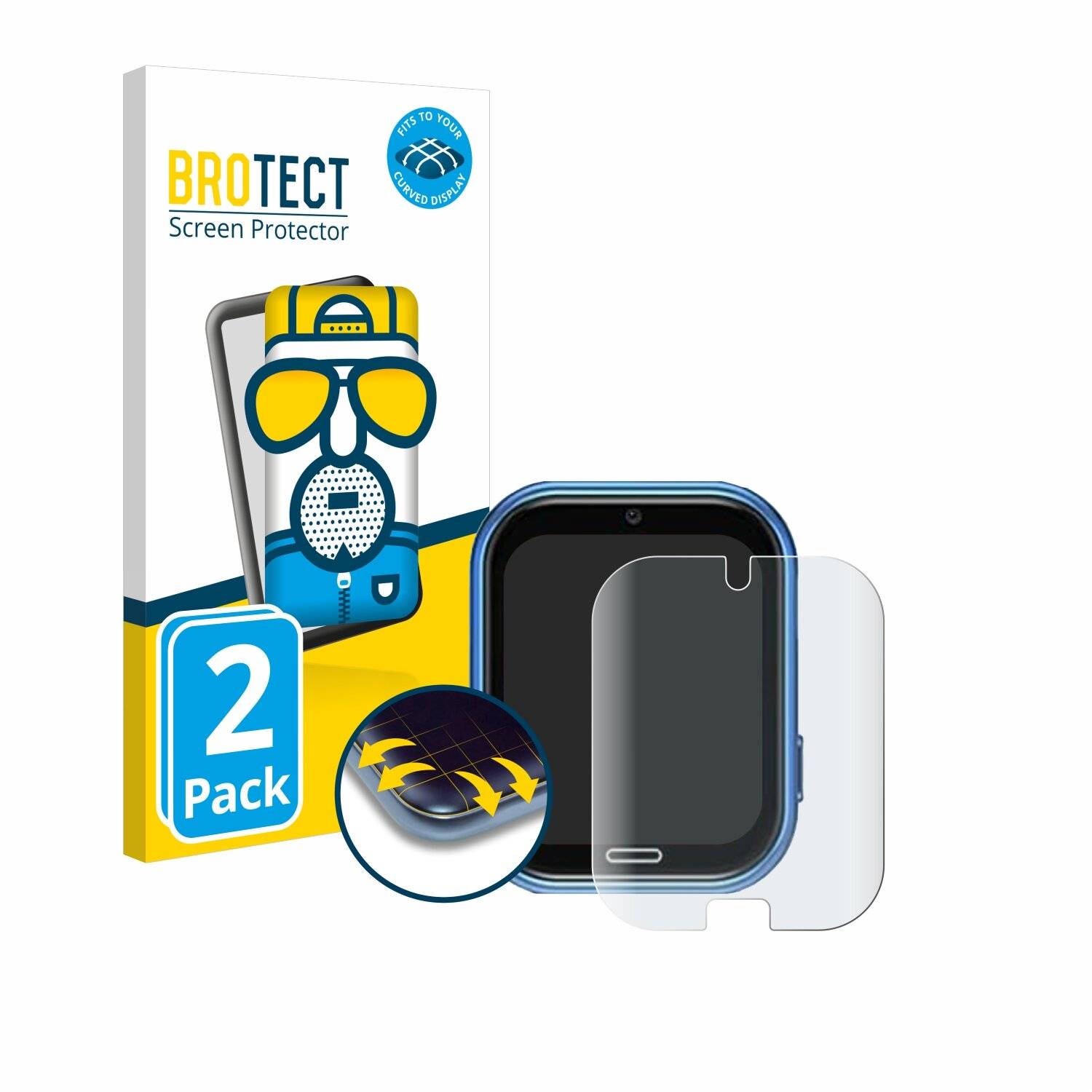 2x BROTECT Flex Matt Full-Screen Folie für Lylica