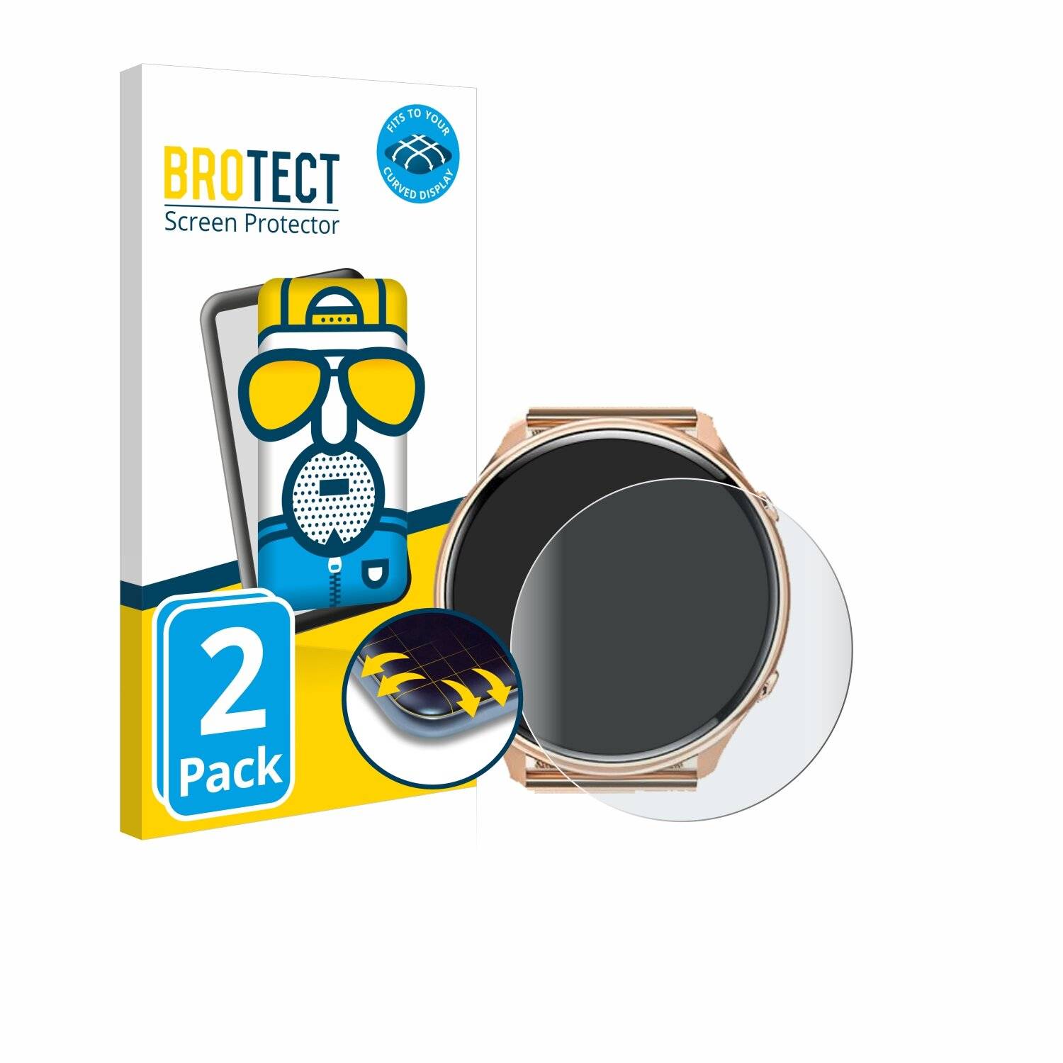 2x BROTECT Flex Matt Full-Screen Folie für Ruxingx G37