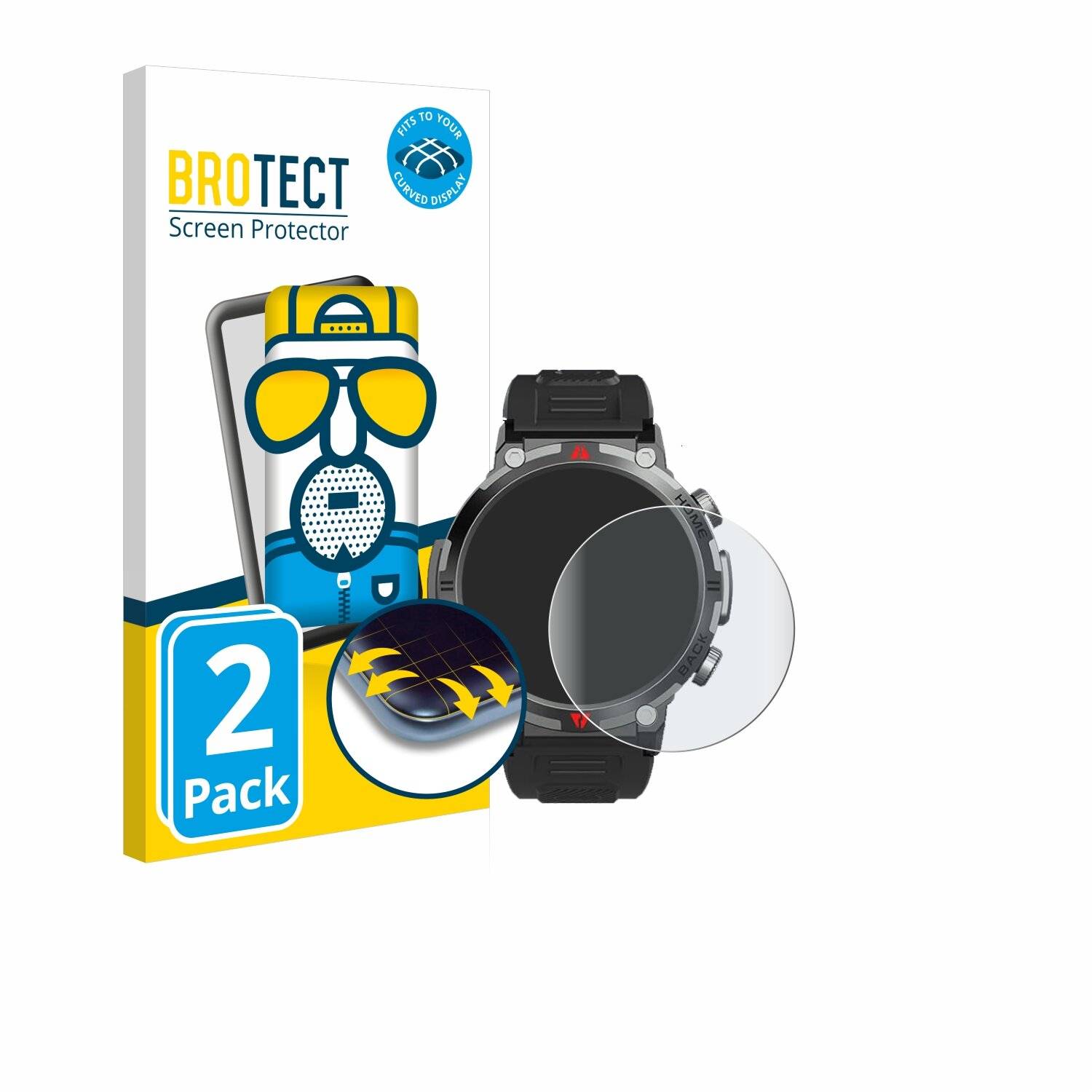 2x BROTECT Flex Matt Full-Screen Folie für IFMDA S100