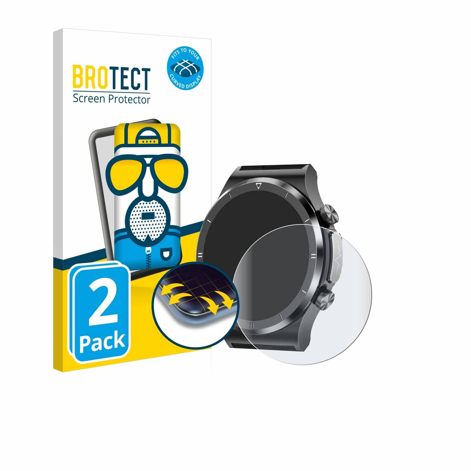 2x BROTECT Flex Matt Full-Screen Folie für Hasakei T30