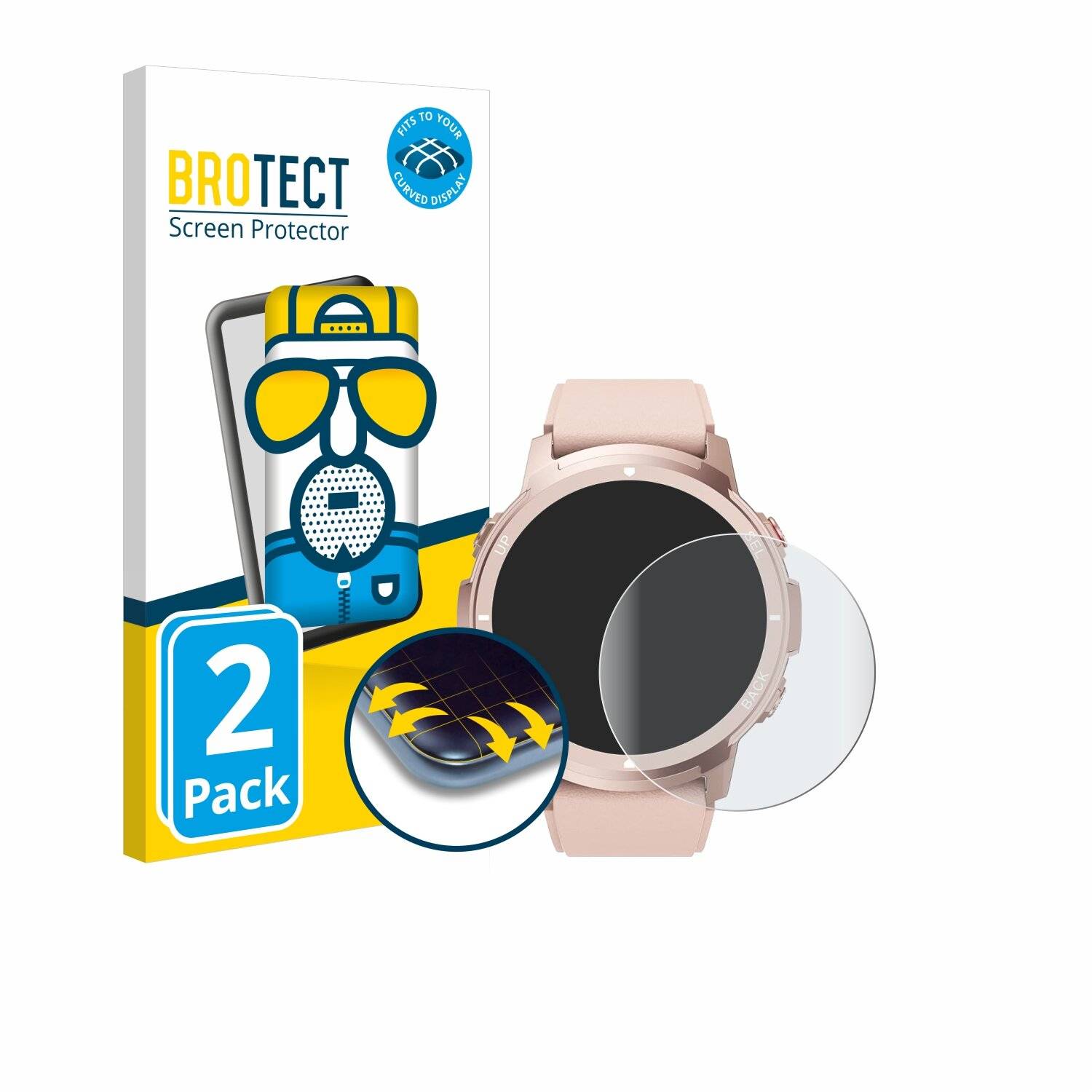 2x BROTECT Flex Matt Full-Screen Folie für Llkboha S52
