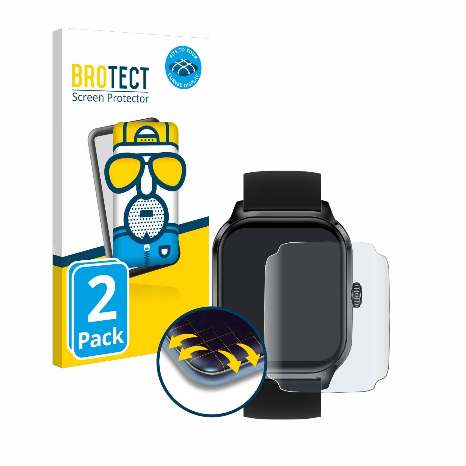 2x BROTECT Flex Matt Full-Screen Folie für AcclaFit