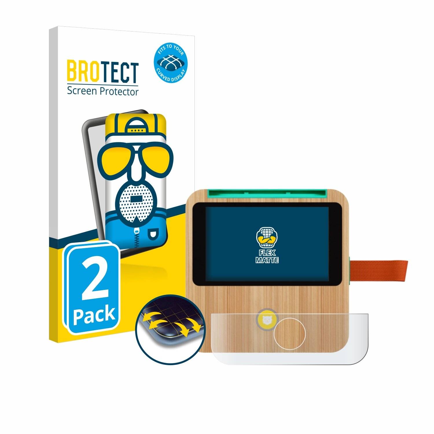 2x BROTECT Flex Matt Full-Screen Folie für tigerbox TOUCH