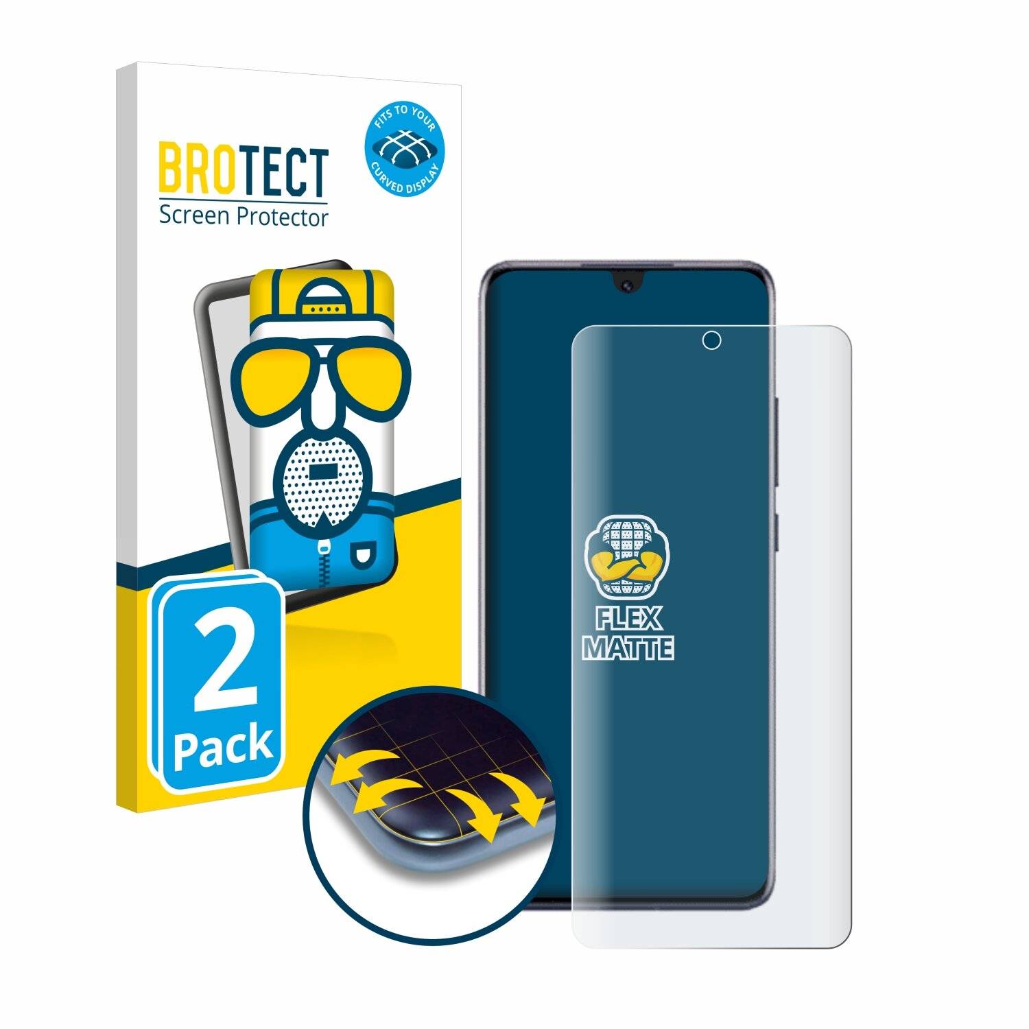 2x BROTECT Flex Matt Full-Screen Folie für Honor Magic 6