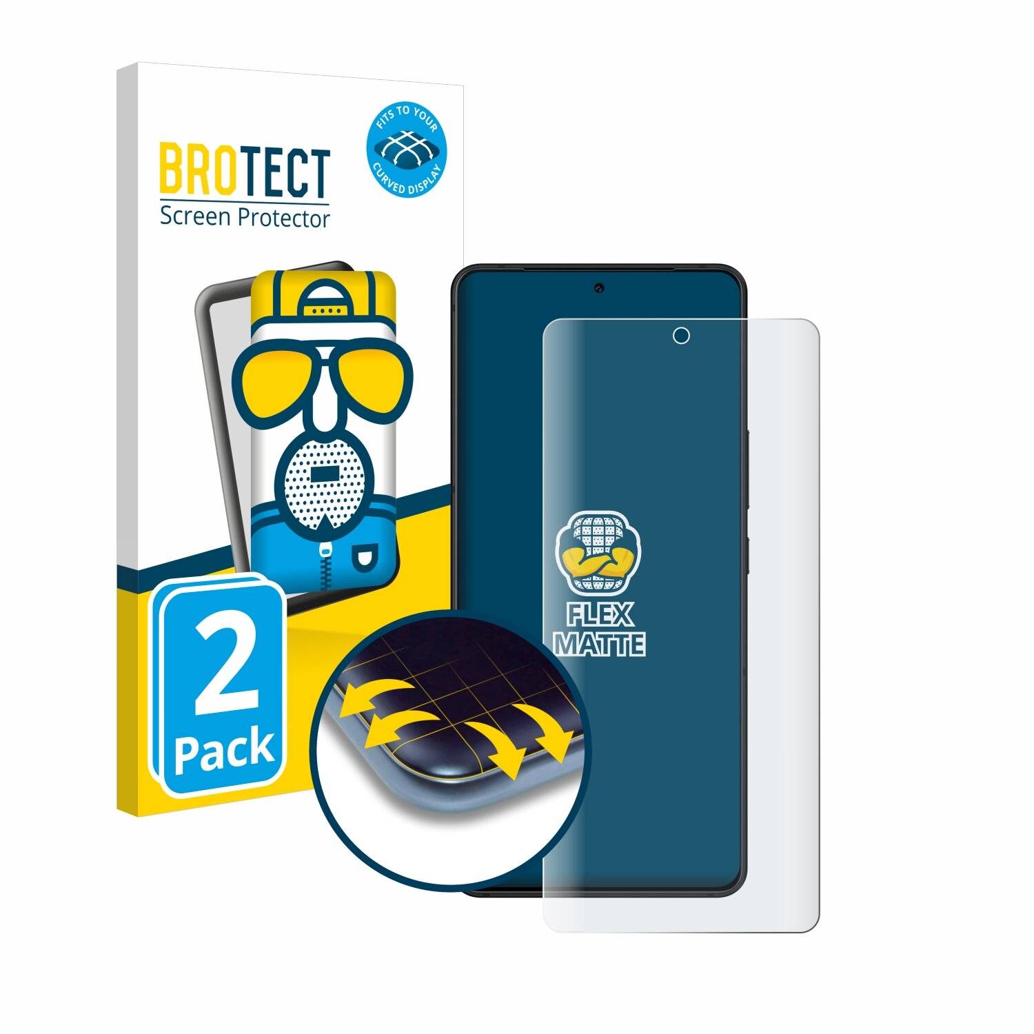 2x BROTECT Flex Matt Full-Screen Folie für ASUS ROG Phone