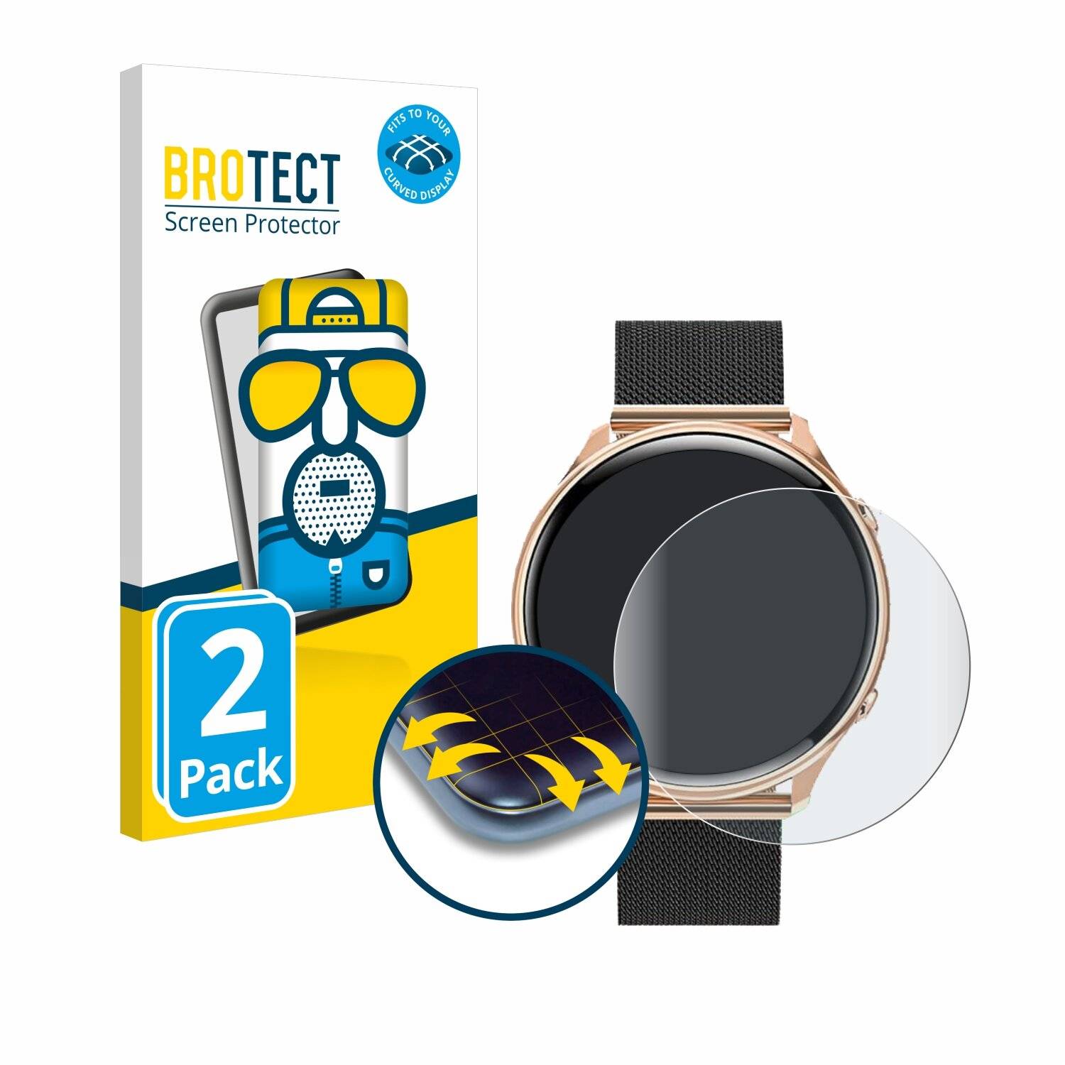 2x BROTECT Flex Matt Full-Screen Folie für Aimiuvei G37