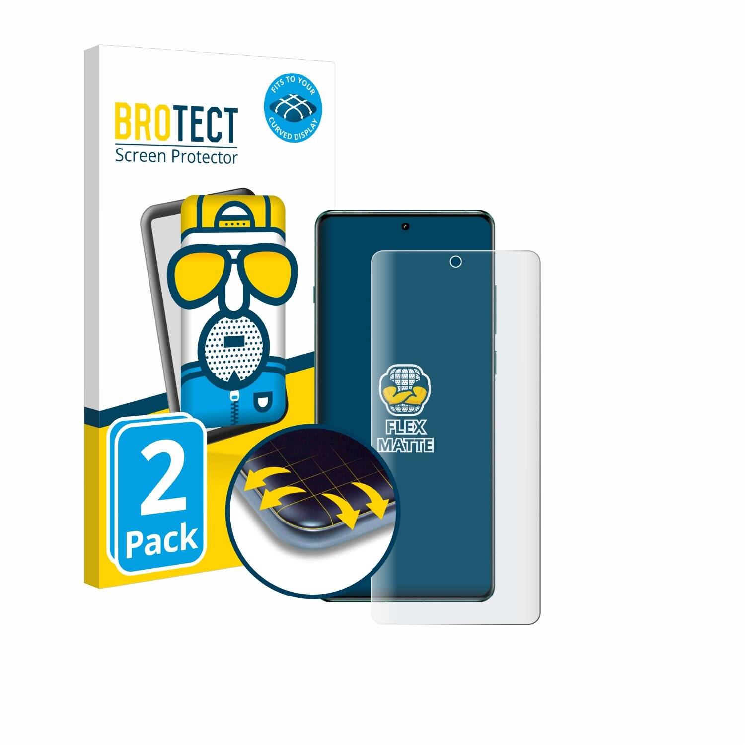 2x BROTECT Flex Matt Full-Screen Folie für OnePlus