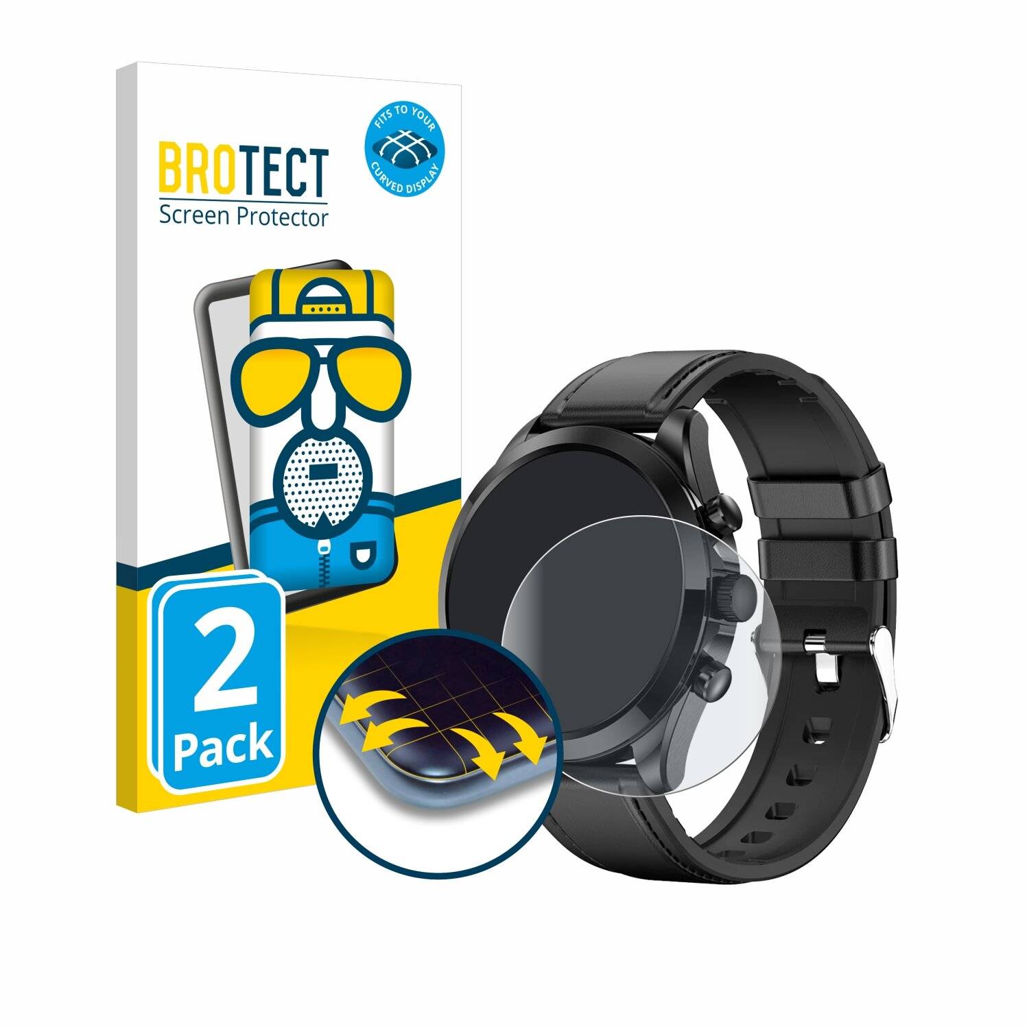 2x BROTECT Flex Matt Full-Screen Folie für Königsthal E3
