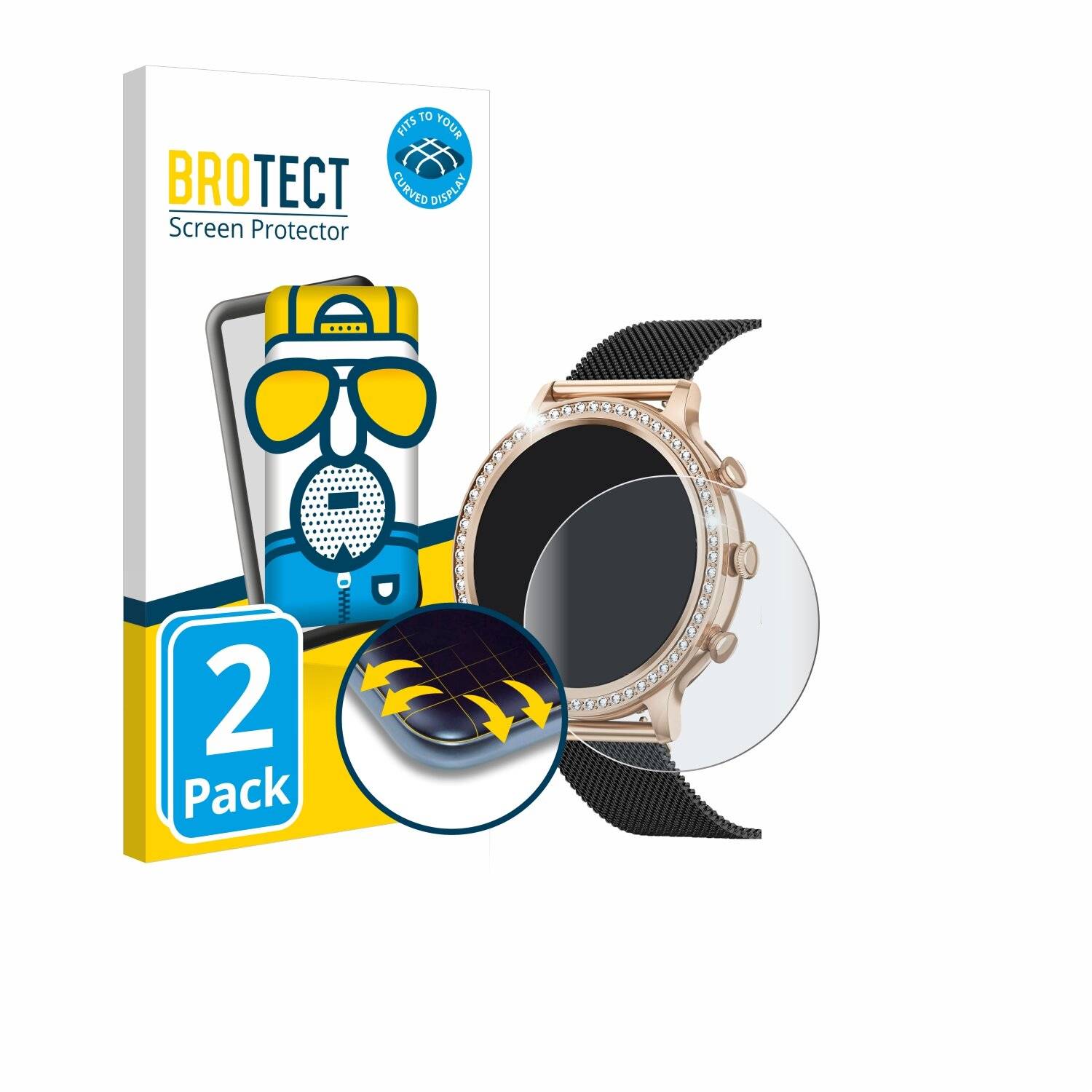 2x BROTECT Flex Matt Full-Screen Folie für Xinghesf i70