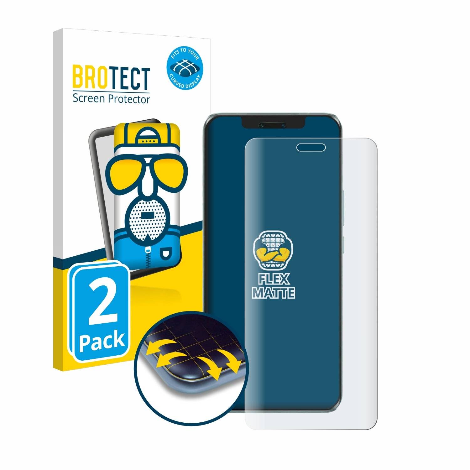 2x BROTECT Flex Matt Full-Screen Folie für Honor Magic 6
