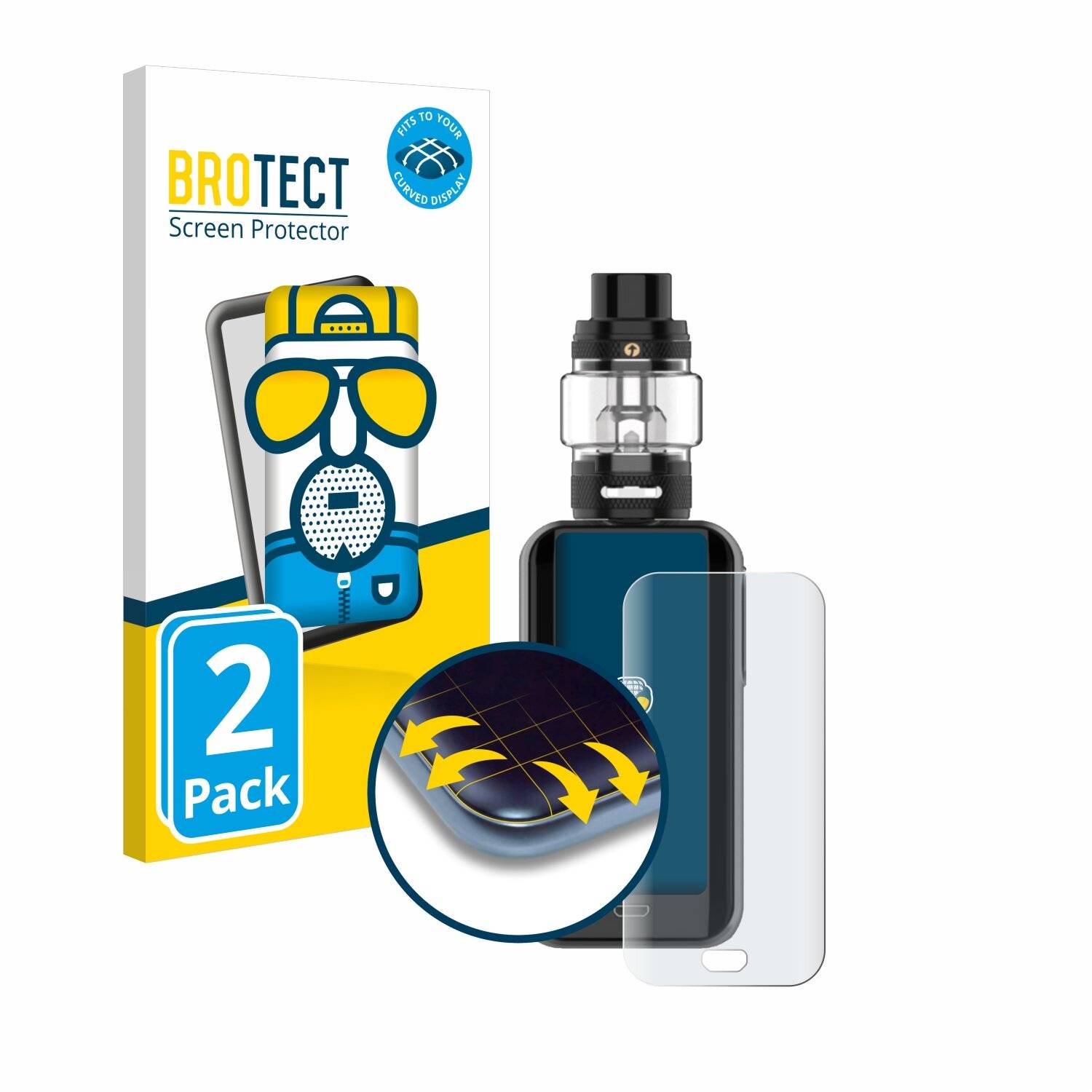 2x BROTECT Flex Matt Full-Screen Folie für Vaporesso Luxe