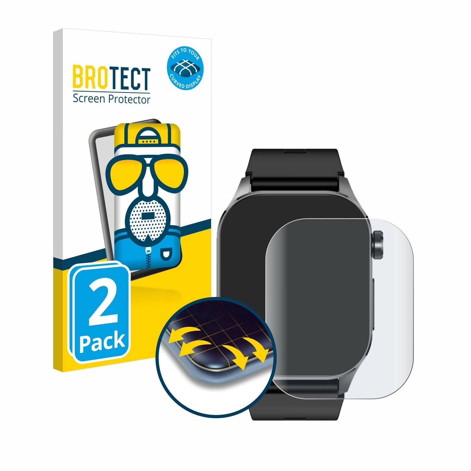 2x BROTECT Flex Matt Full-Screen Folie für Kardena Care Pro 4