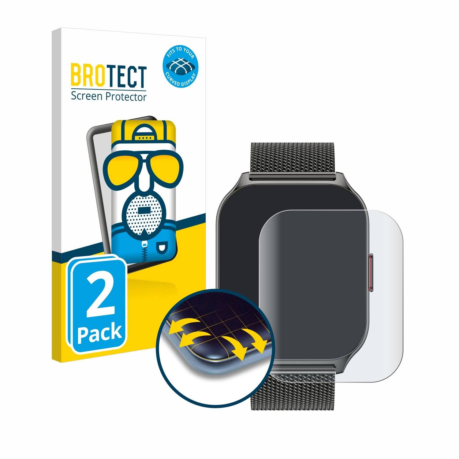2x BROTECT Flex Matt Full-Screen Folie für Zoskvee P95