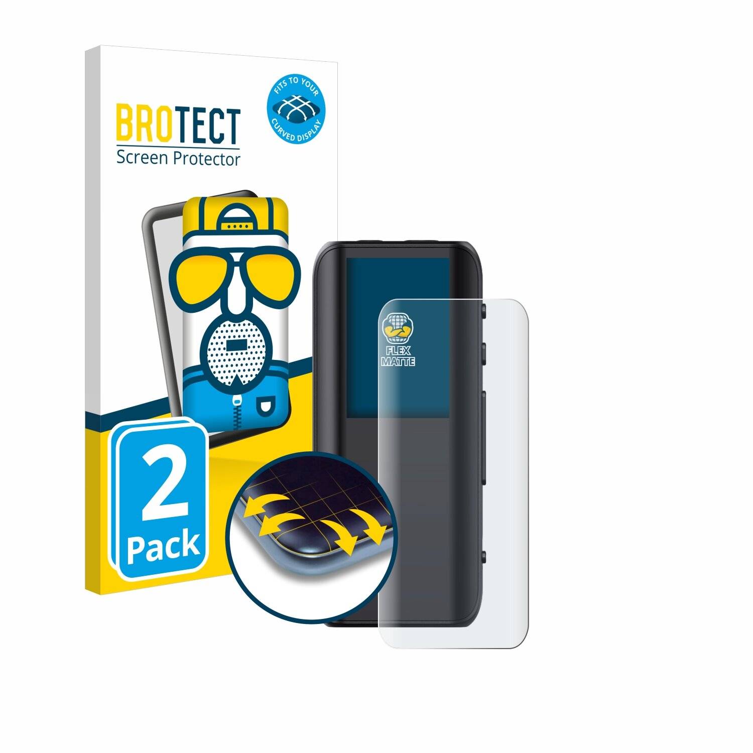 2x BROTECT Flex Matt Full-Screen Folie für FiiO