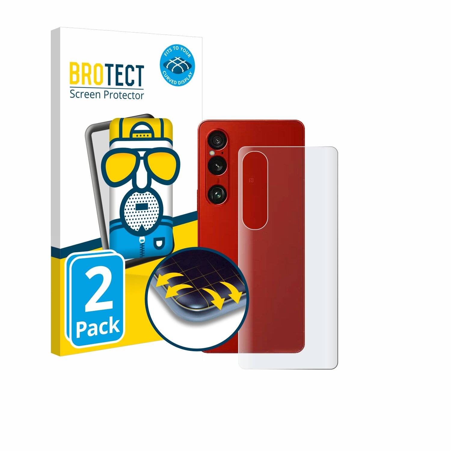 2x BROTECT Flex Matt Full-Screen Folie für Sony Xperia 1 VI