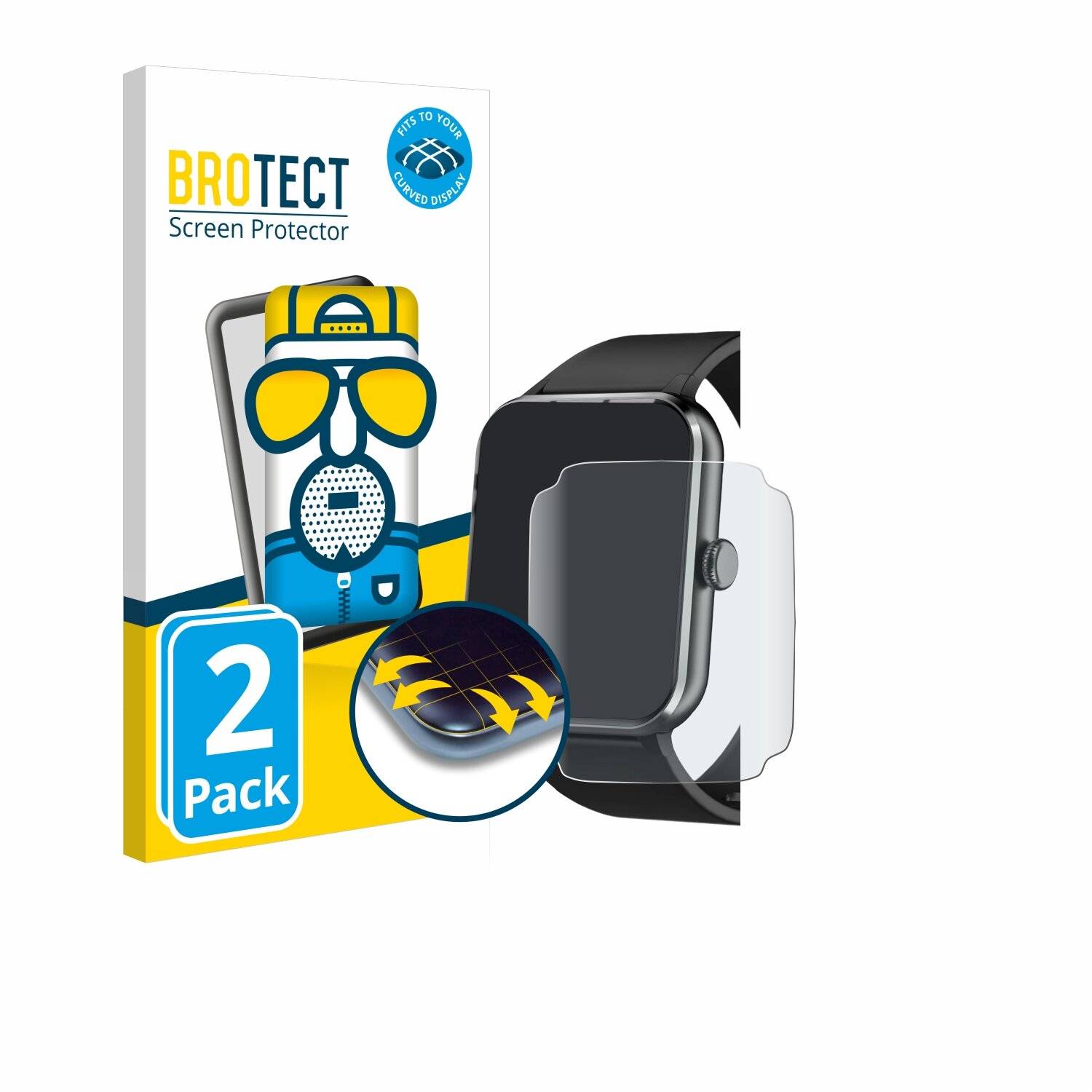 2x BROTECT Flex Matt Full-Screen Folie für Baolubao R50
