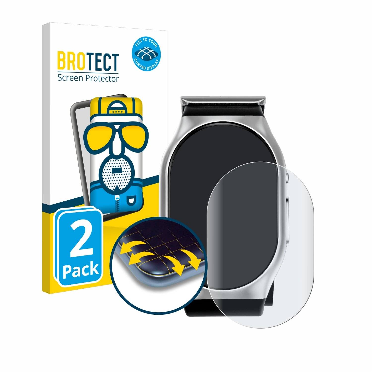 2x BROTECT Flex Matt Full-Screen Folie für YHE BP Doctor