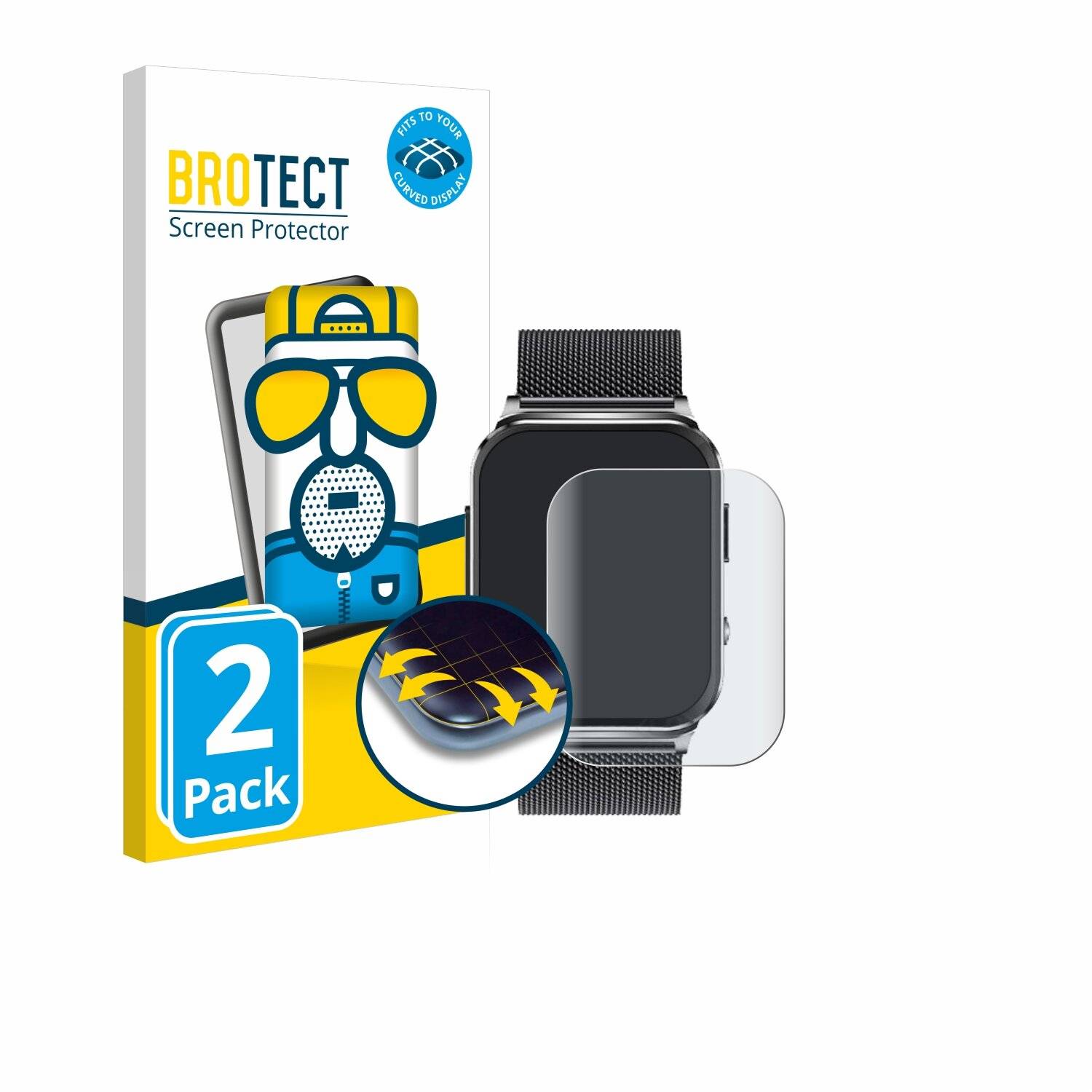 2x BROTECT Flex Matt Full-Screen Folie für Kardena Care Pro 2