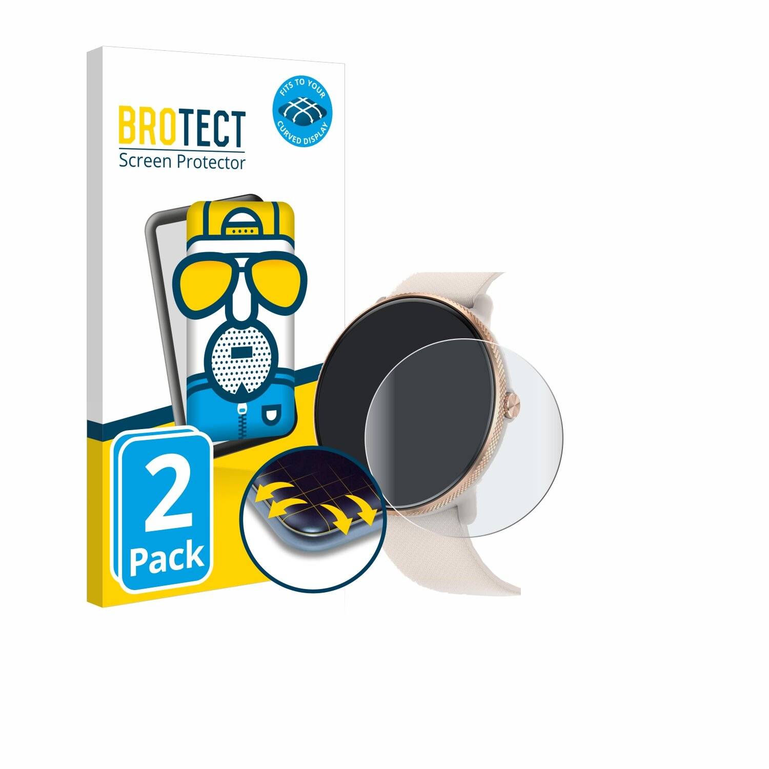 2x BROTECT Flex Matt Full-Screen Folie für DekeFit S61